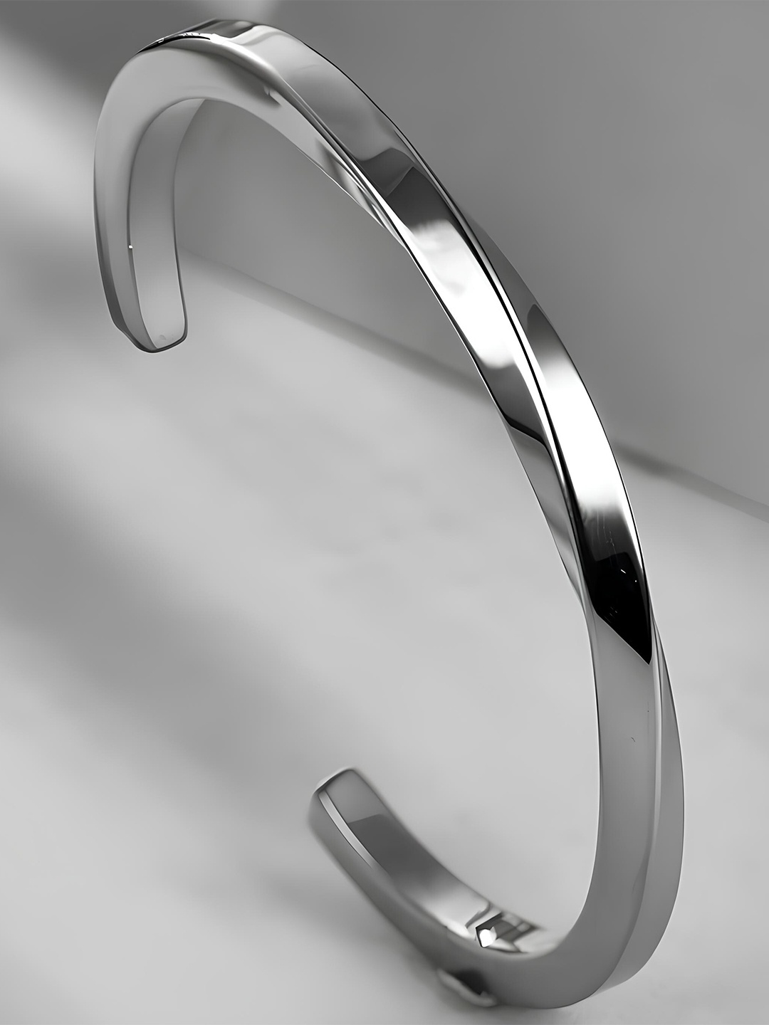 

KARISHMA KREATIONS Unisex Silver-Plated Kada Bracelet