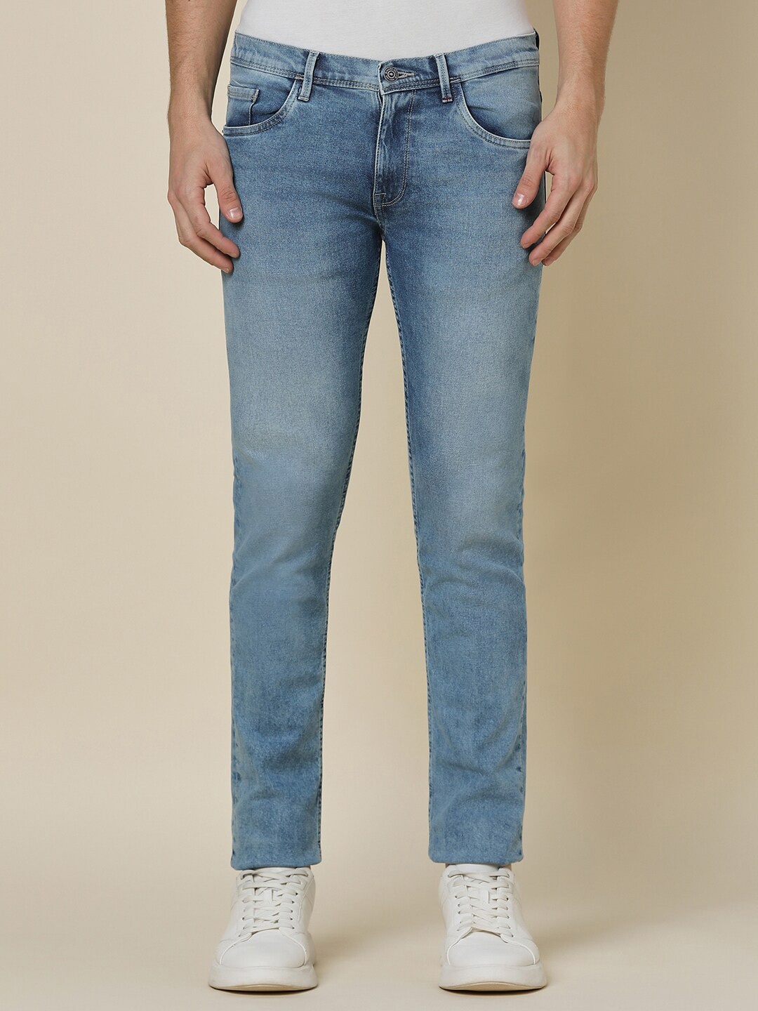 

Allen Solly Men Skinny Fit Mid-Rise Stretchable Jeans, Blue