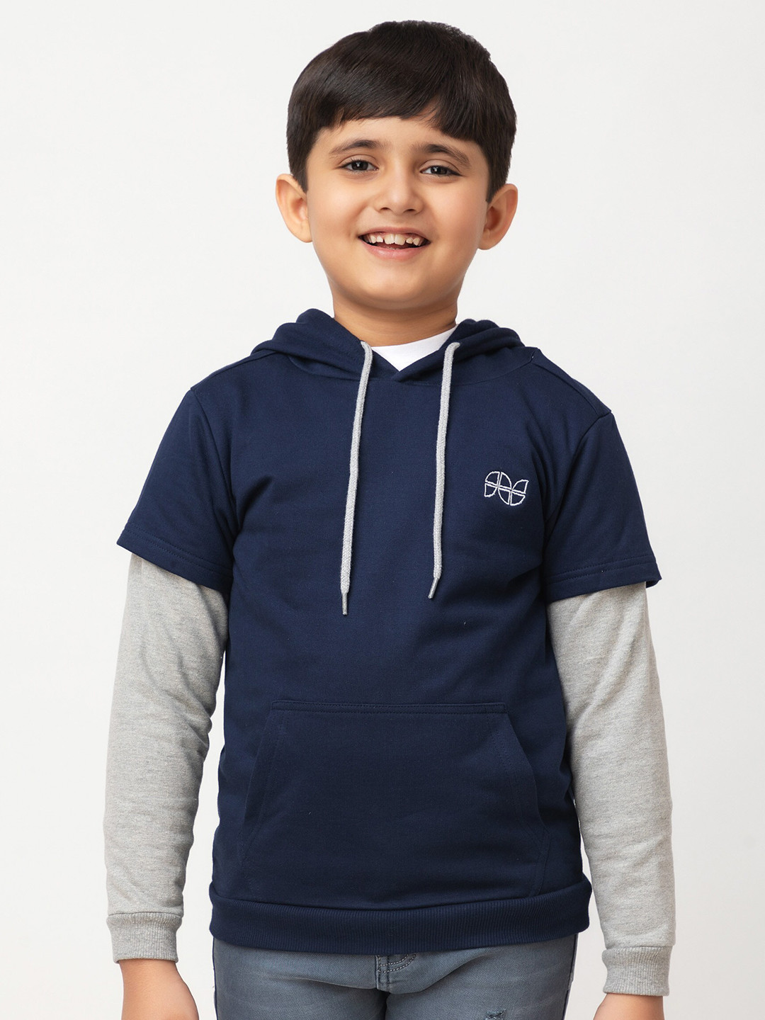 

Purple United Kids Boys Hooded Fleece Sweatshirt, Navy blue