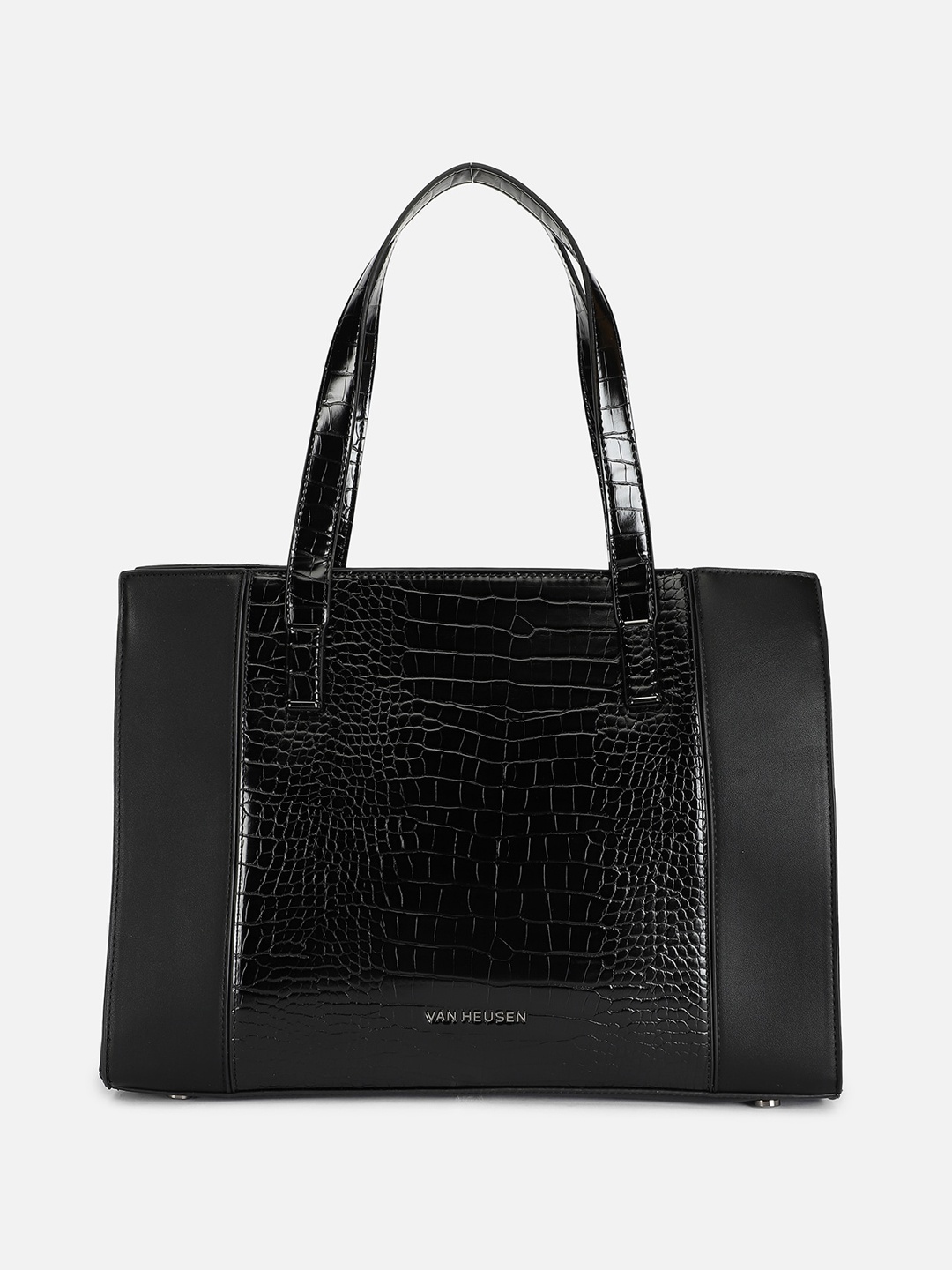 

Van Heusen Woman Textured Handheld Bag, Black