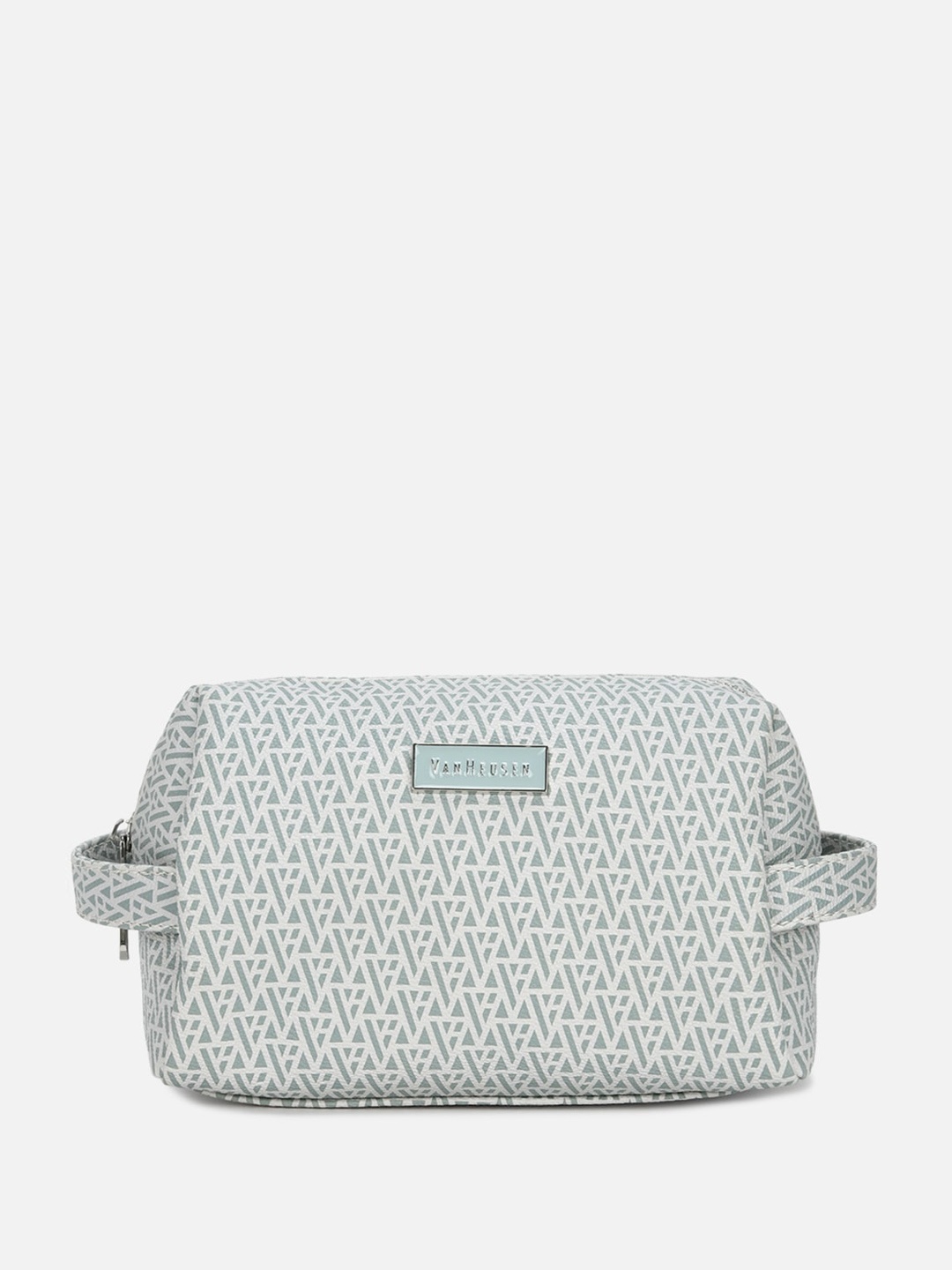 

Van Heusen Geometric Printed Structured Sling Bag, Grey
