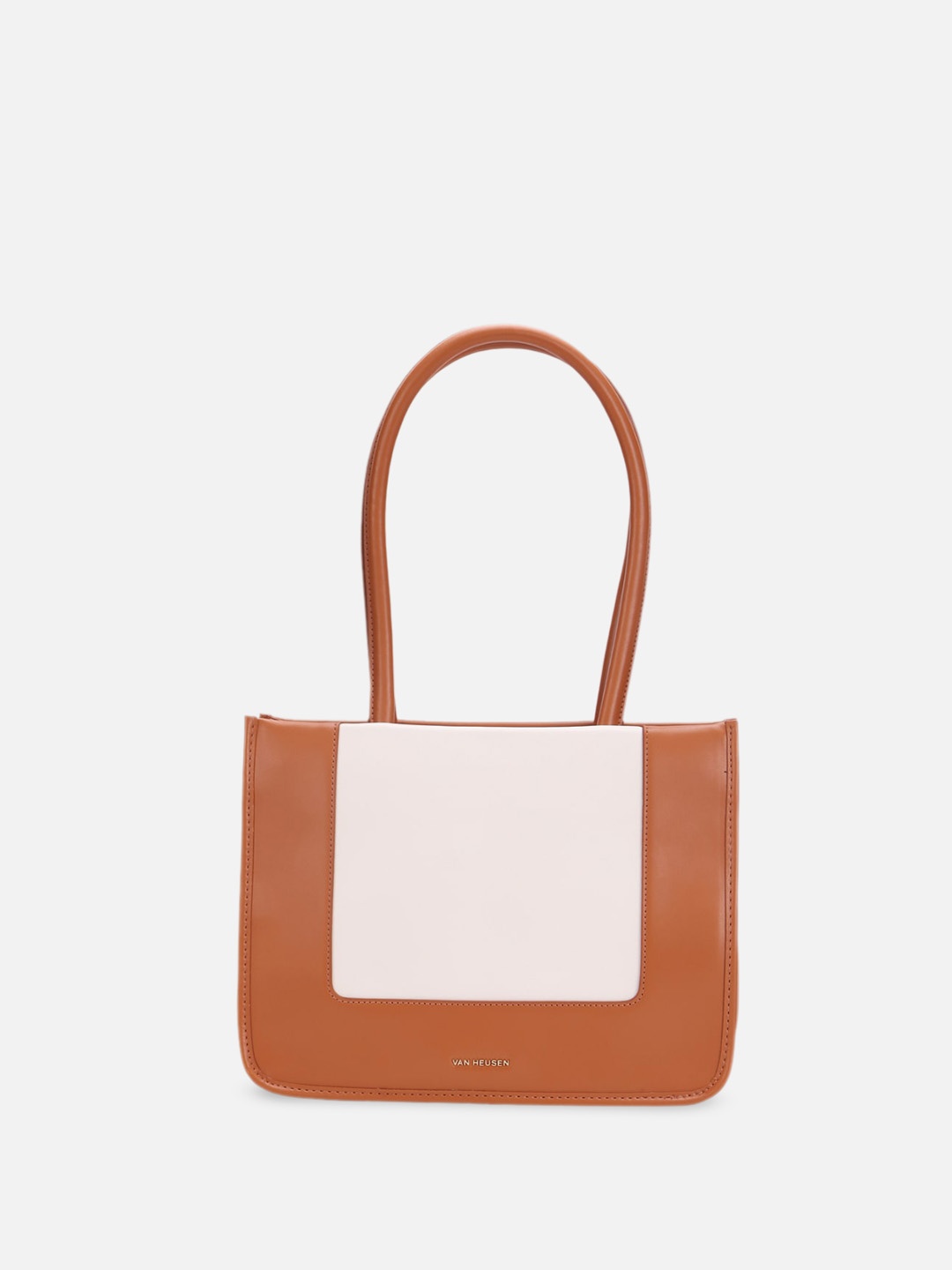 

Van Heusen Colourblocked Structured Handheld Bag, Orange