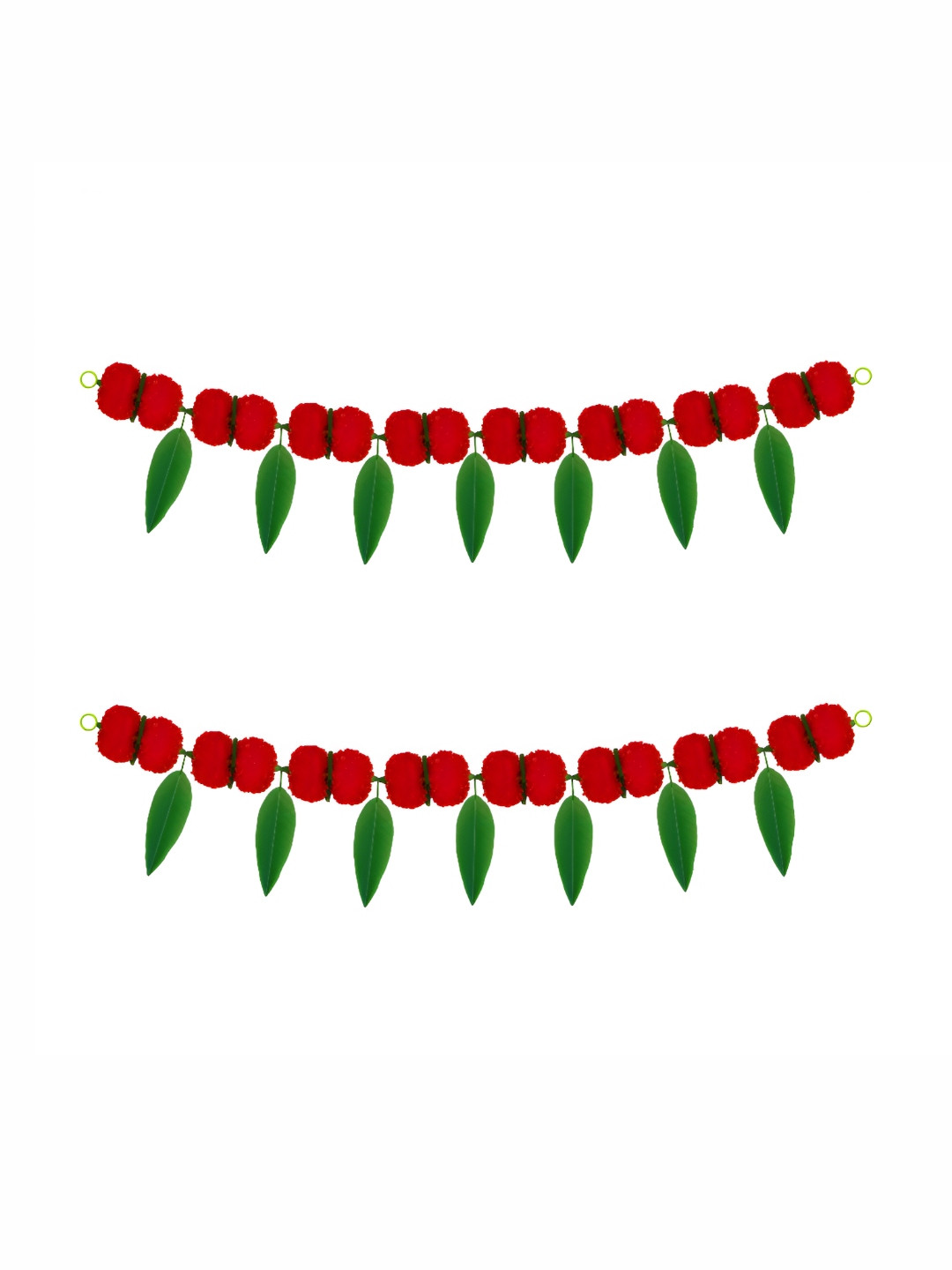 

iHandikart Red 2 Pieces Hanging Marigold Artificial Flower