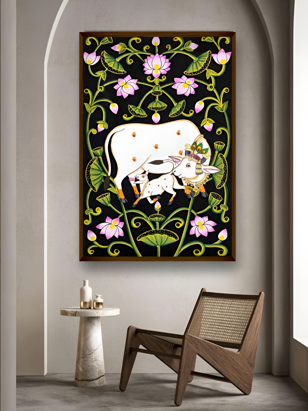 

Artsense Black & White Canvas Abstract Painting Wall Art