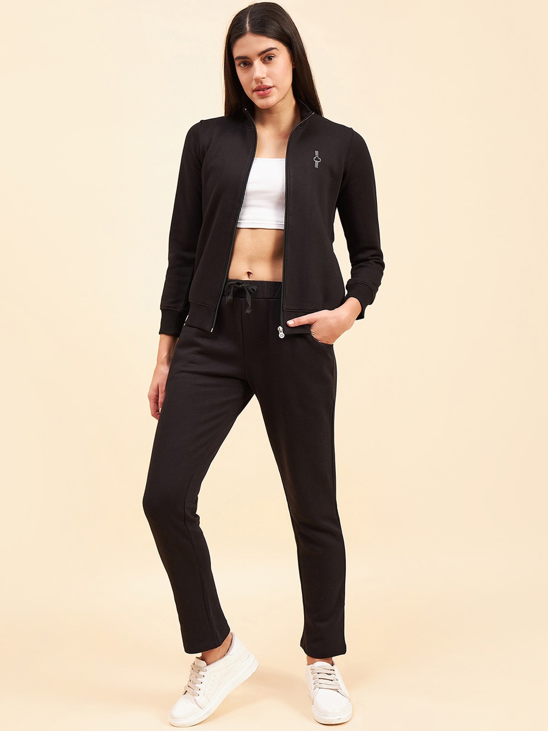 

Sweet Dreams Black Long Sleeves Fleece Tracksuit