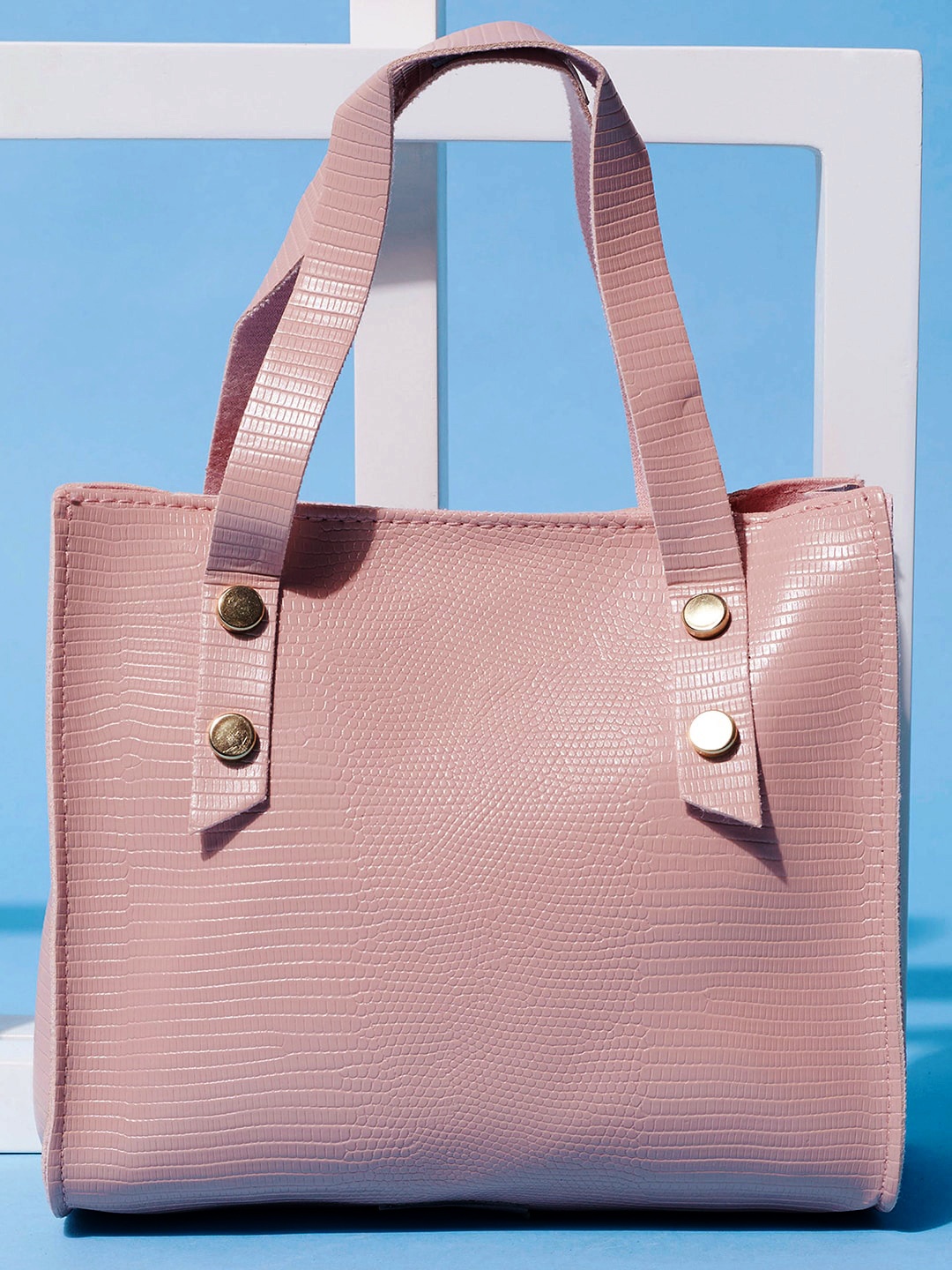 

HAUTE SAUCE by Campus Sutra Structured Handheld Bag, Pink