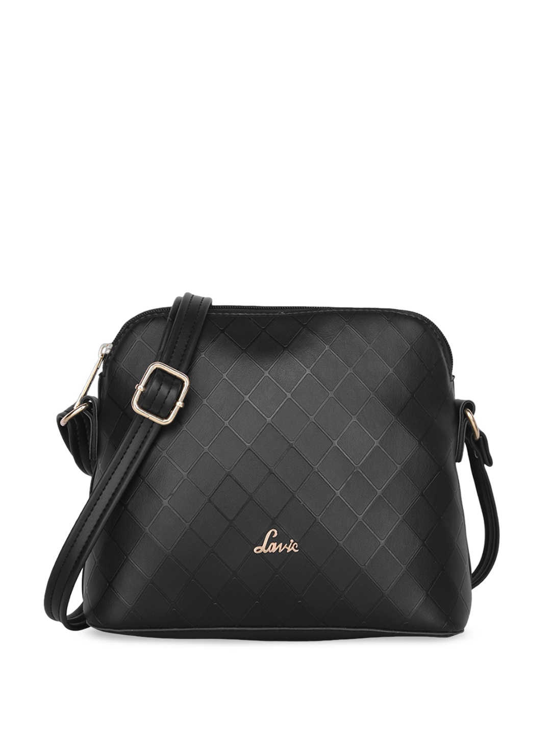 

Lavie Textured Zip Detail Sling Bag, Black