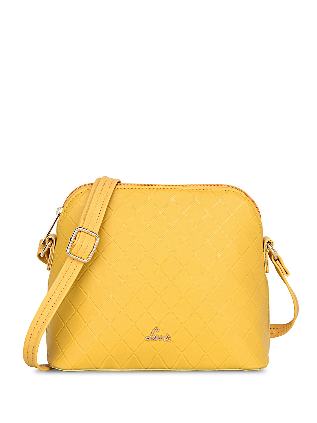 

Lavie Textured Zip Detail Sling Bag, Yellow