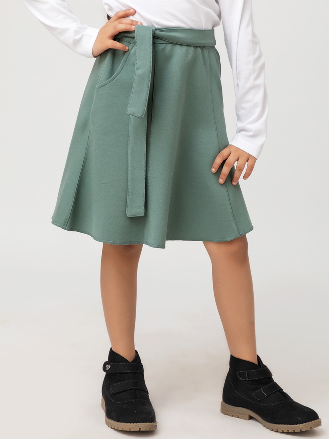 

Purple United Kids Girls Knee-Length Flared Skirt, Green