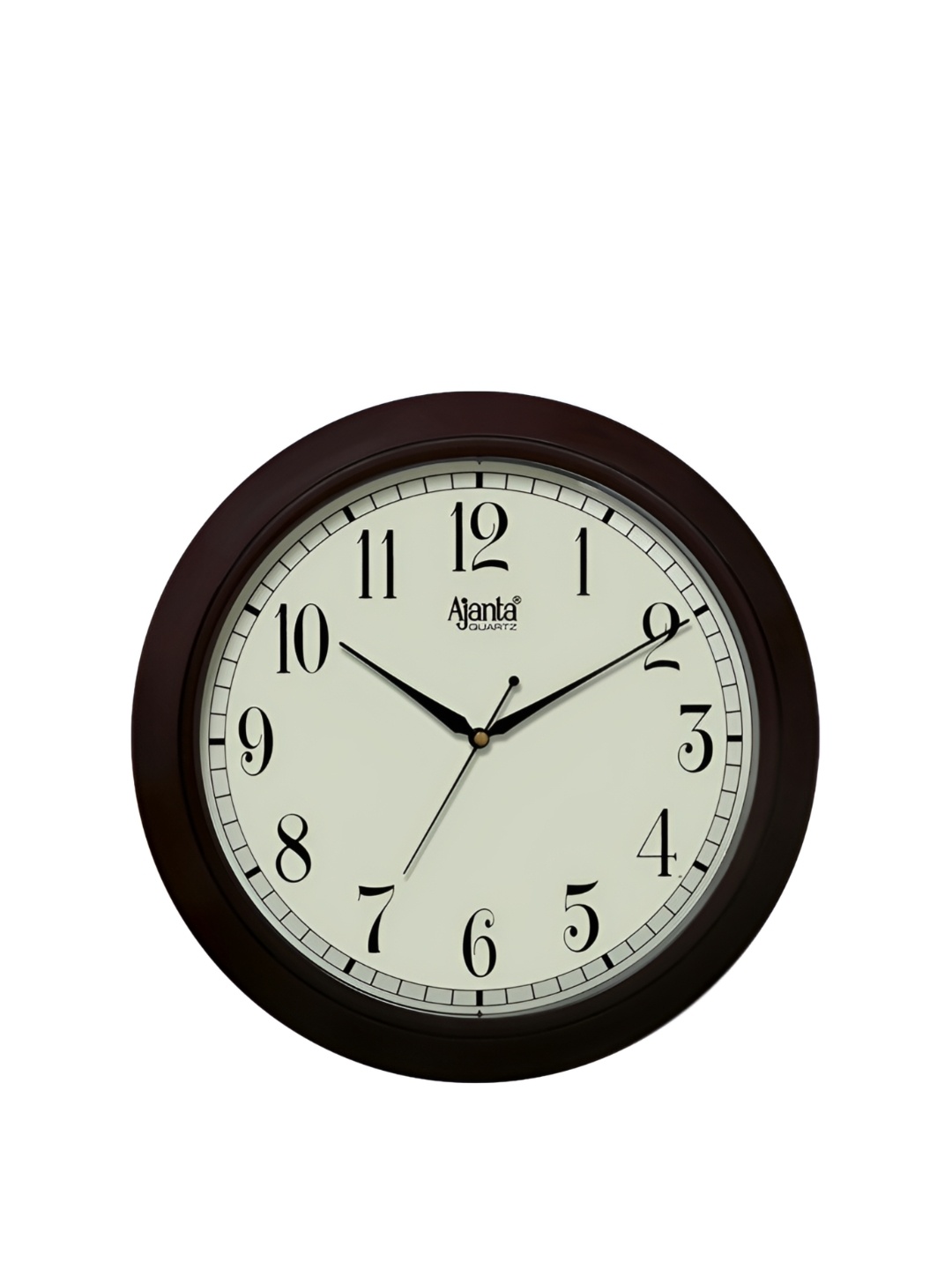 

Ajanta Black & White Contemporary Glass Round Wall Clock