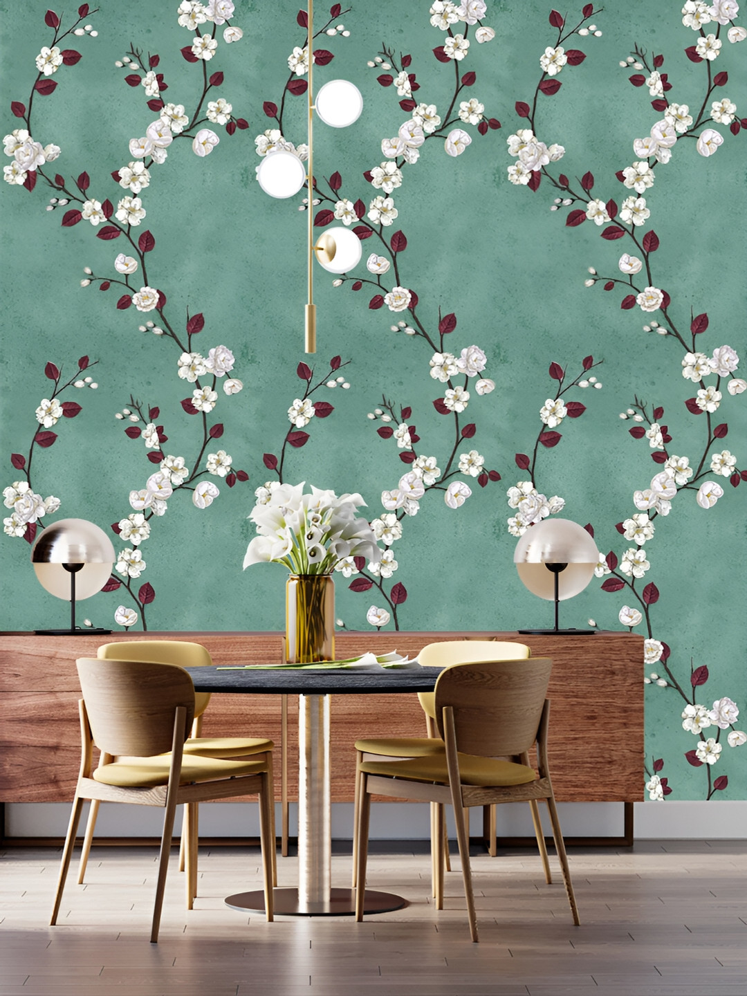 

DWELLSINDIA Blue & White Printed Self Adhesive Laminated Wallpaper