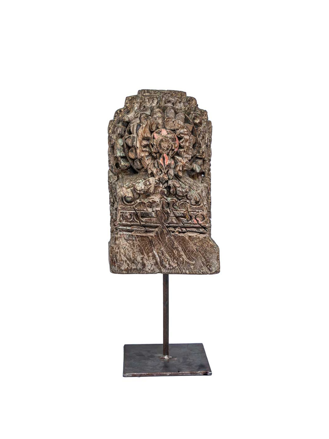 

Indune Lifestyle Brown Antique Wooden Religious Idol Showpiece