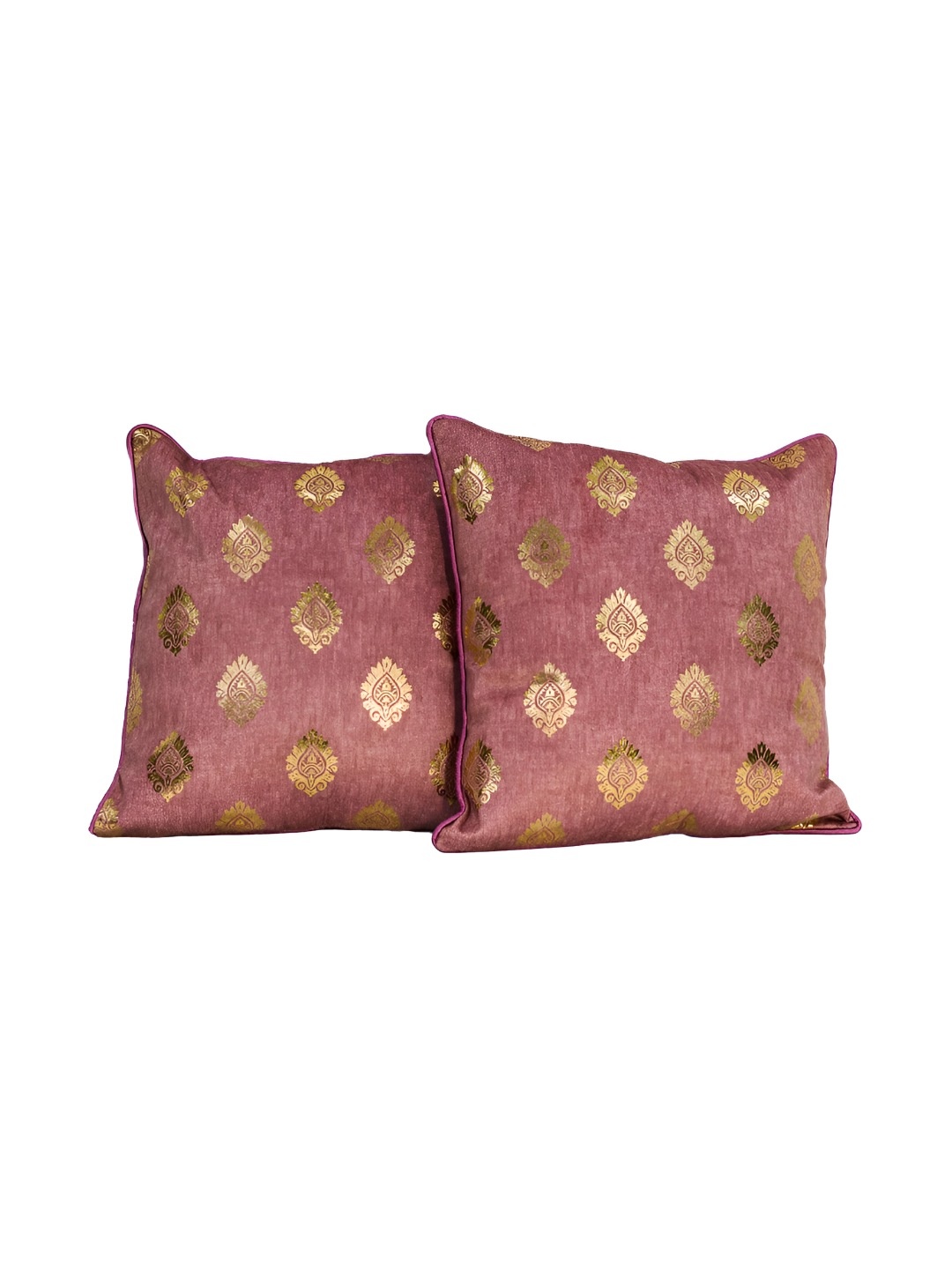 

CASA-NEST Peach-Coloured Velvet Cushion Covers