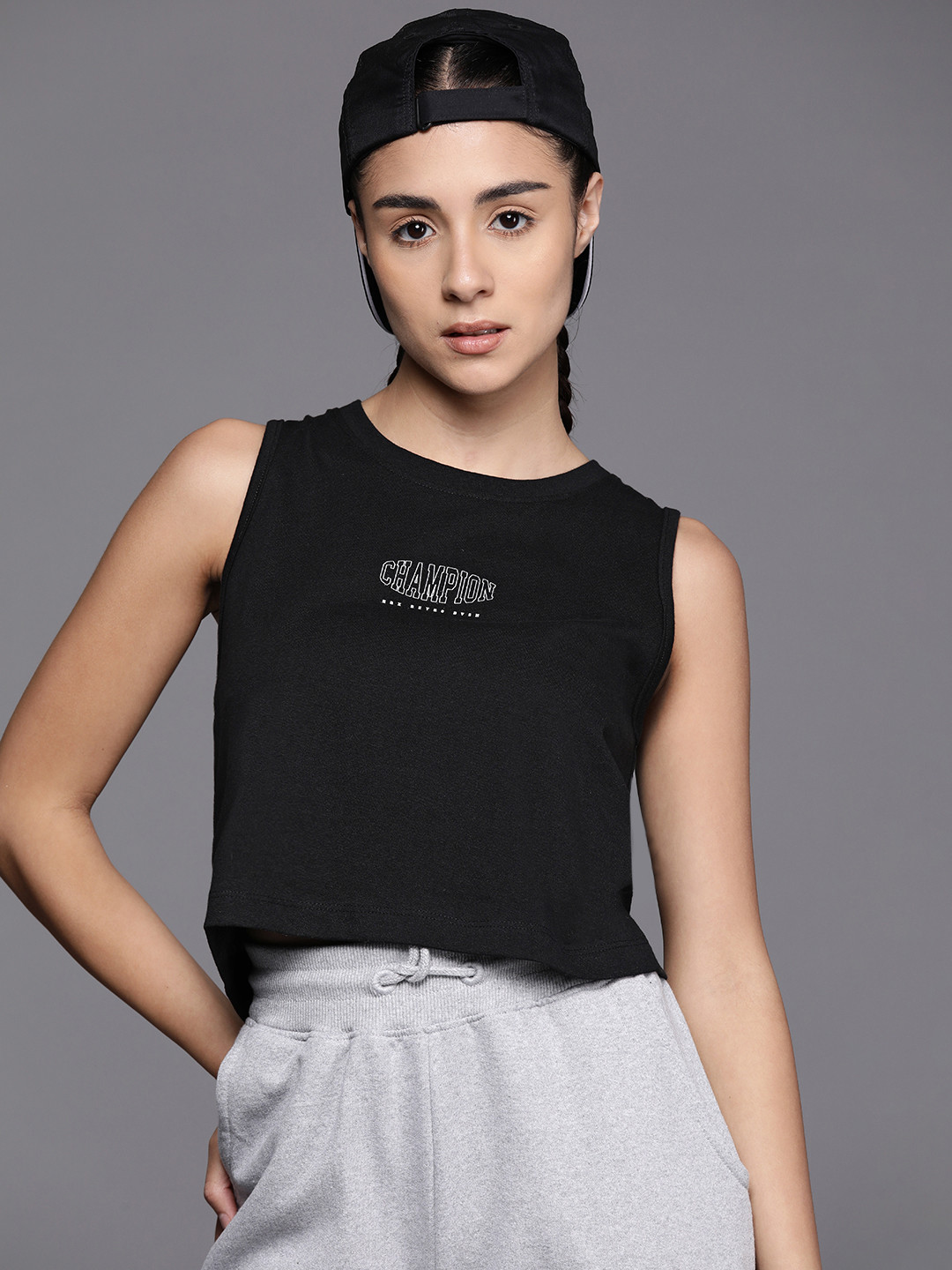 

HRX by Hrithik Roshan Sleeveless Lifestyle T-shirt, Black