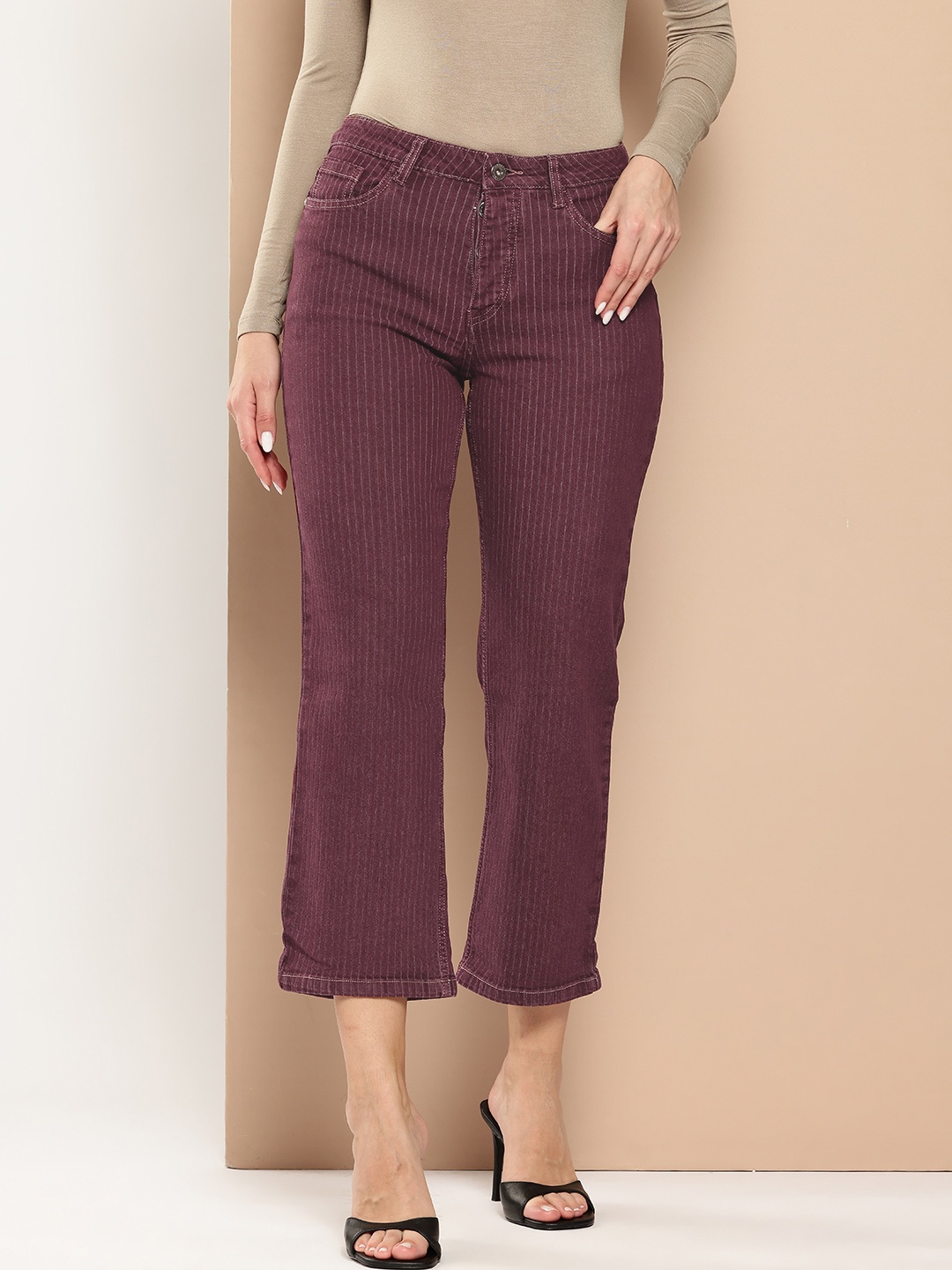 

Chemistry Women Straight Fit Jeans, Burgundy