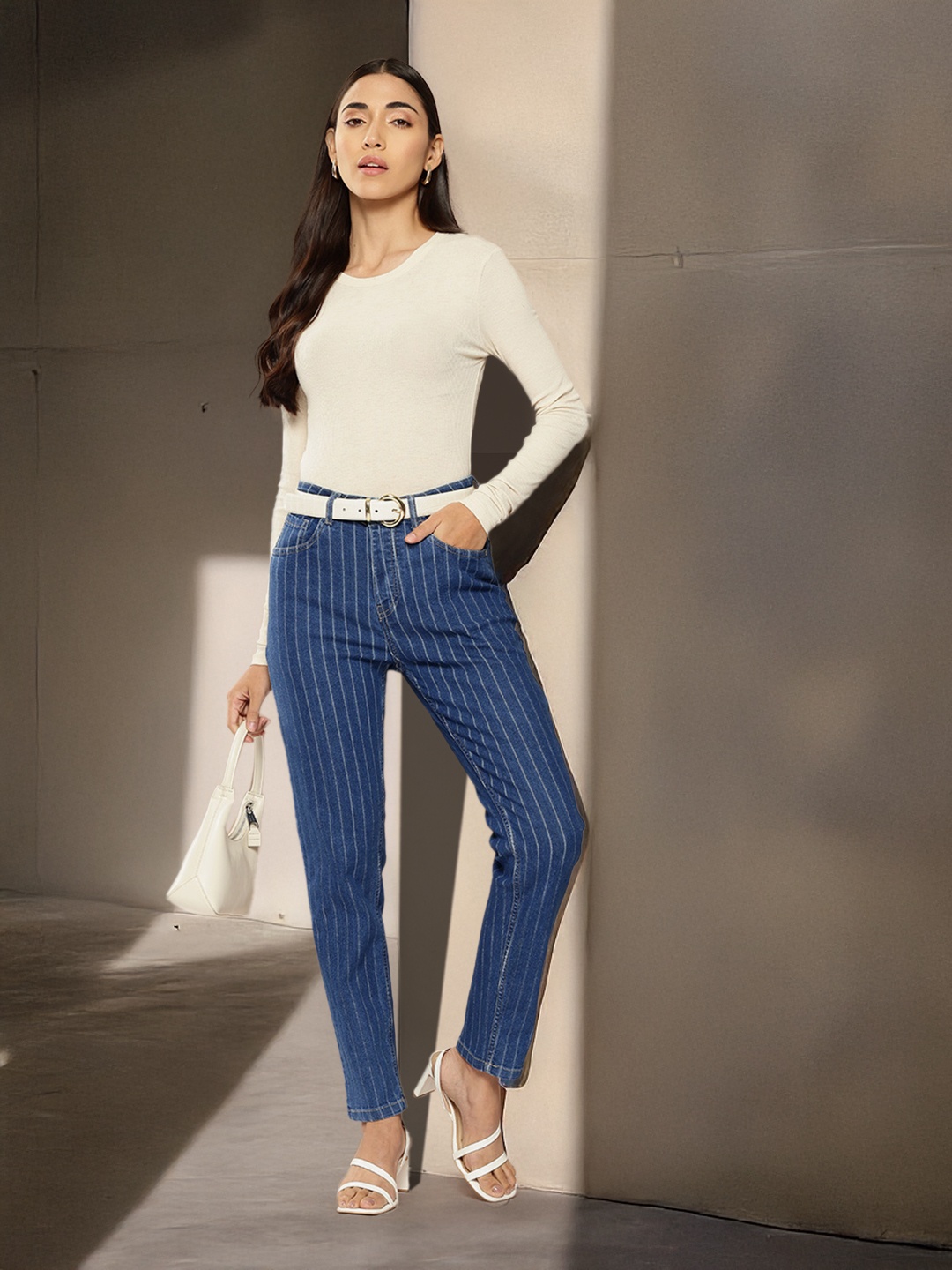 

Chemistry Women Slim Fit Jeans, Navy blue