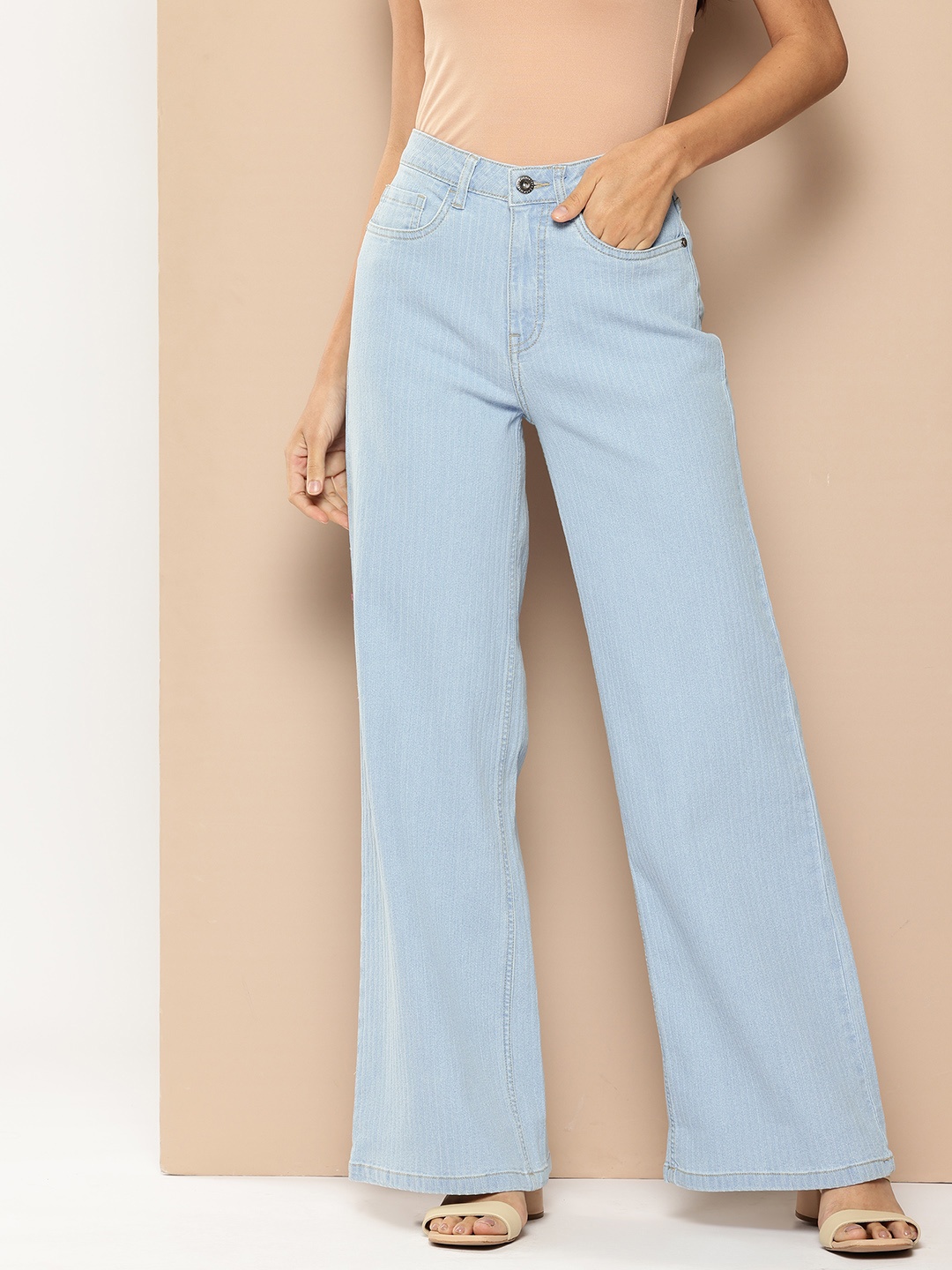

Chemistry Women High-Rise Wide Leg Jeans, Blue