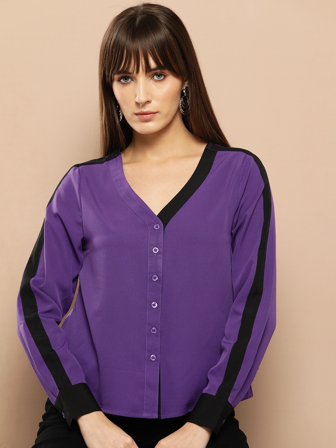 

Chemistry Shirt Style Top, Purple