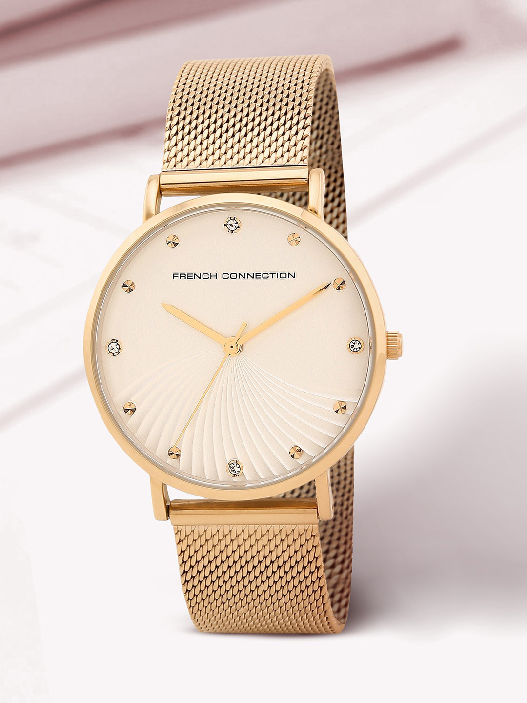 

French Connection Women Dial & Stainless Steel Straps Analogue Watch FCC01RGM, White