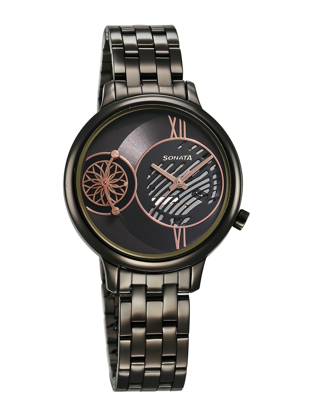 

Sonata Women Water Resistance Stainless Steel Analogue Watch 8190QM01, Grey