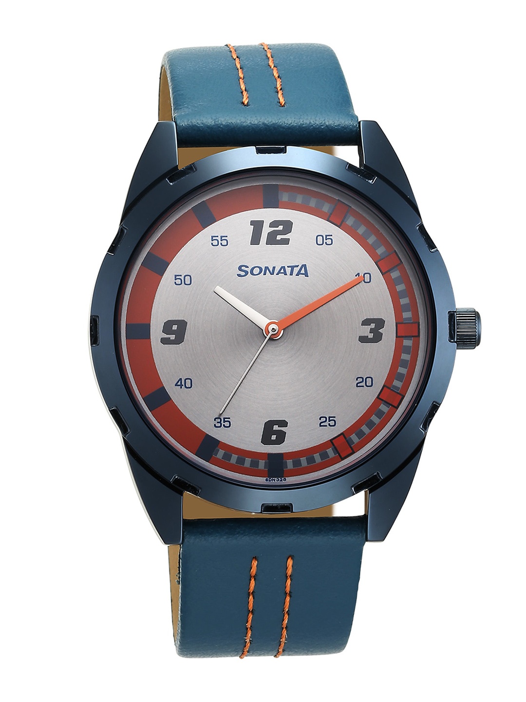 

Sonata Men Leather Straps Analogue Watch 7149QL01, Grey