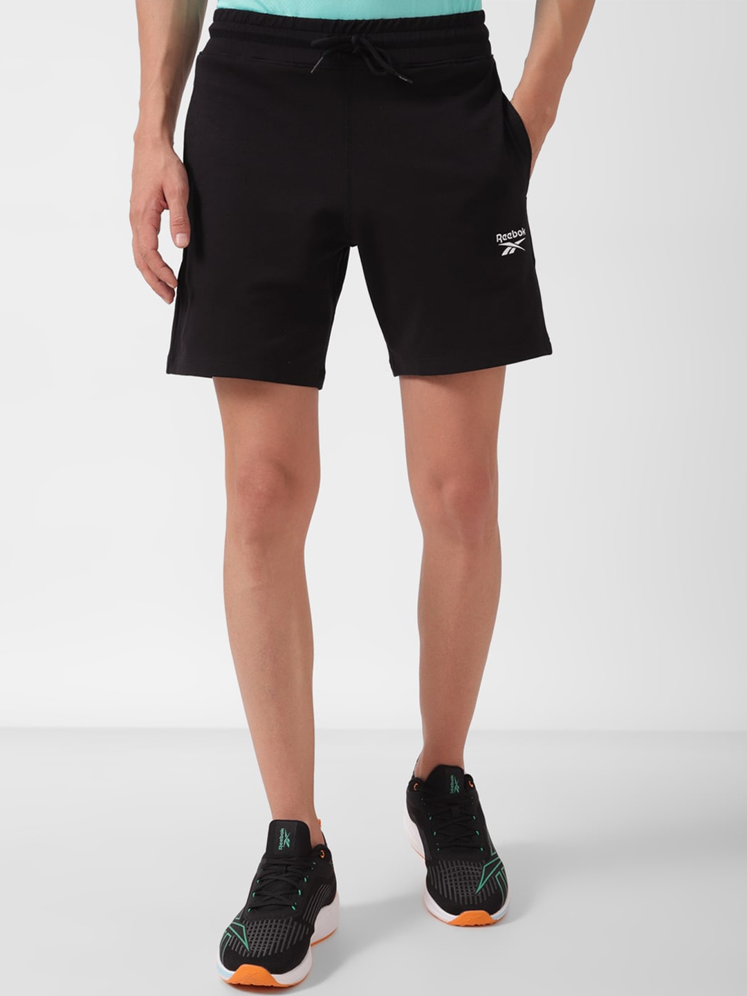 

Reebok Men Mid-Rise Sports Shorts, Black