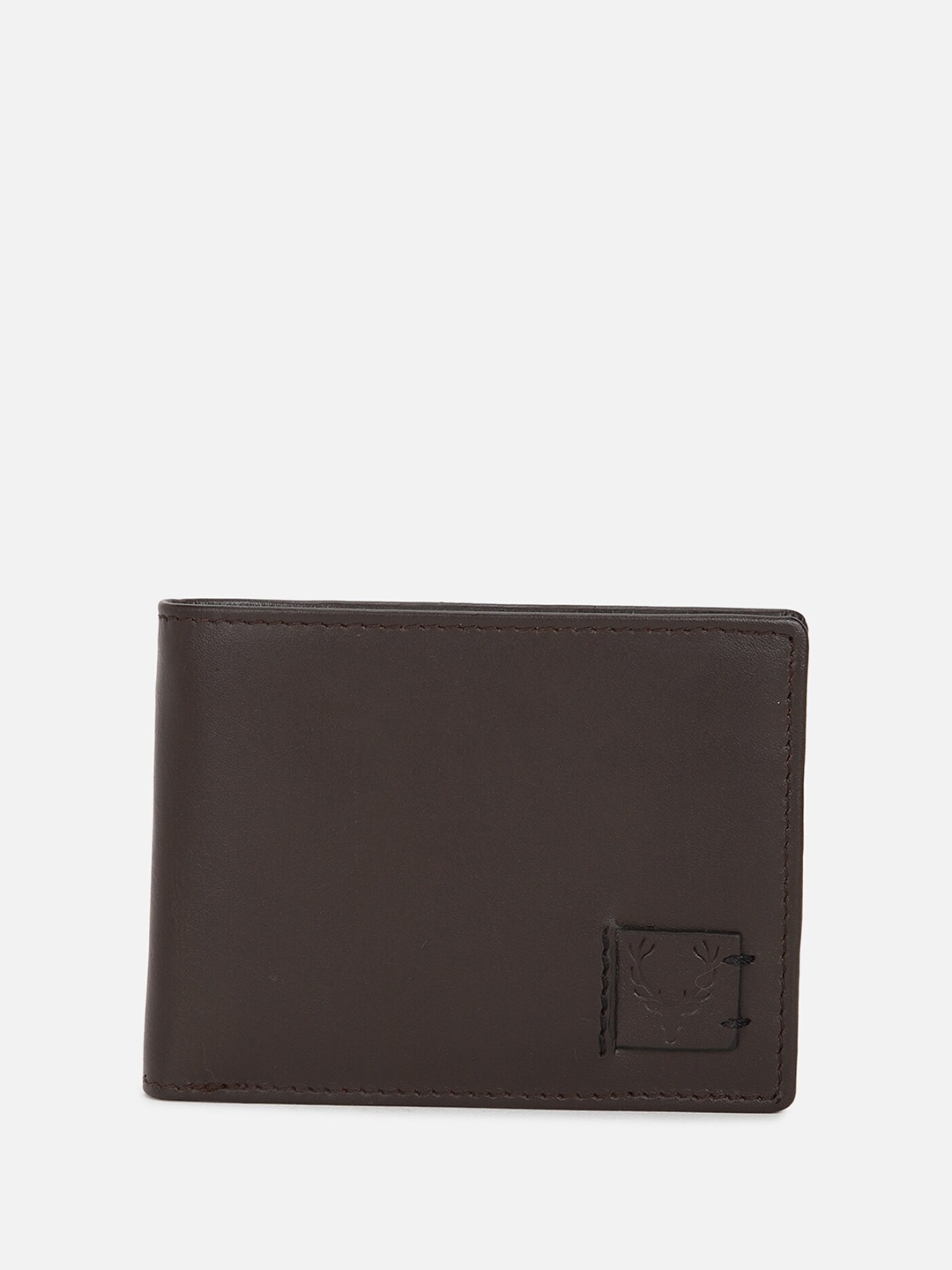 

Allen Solly Men Brown Leather Two Fold Wallet