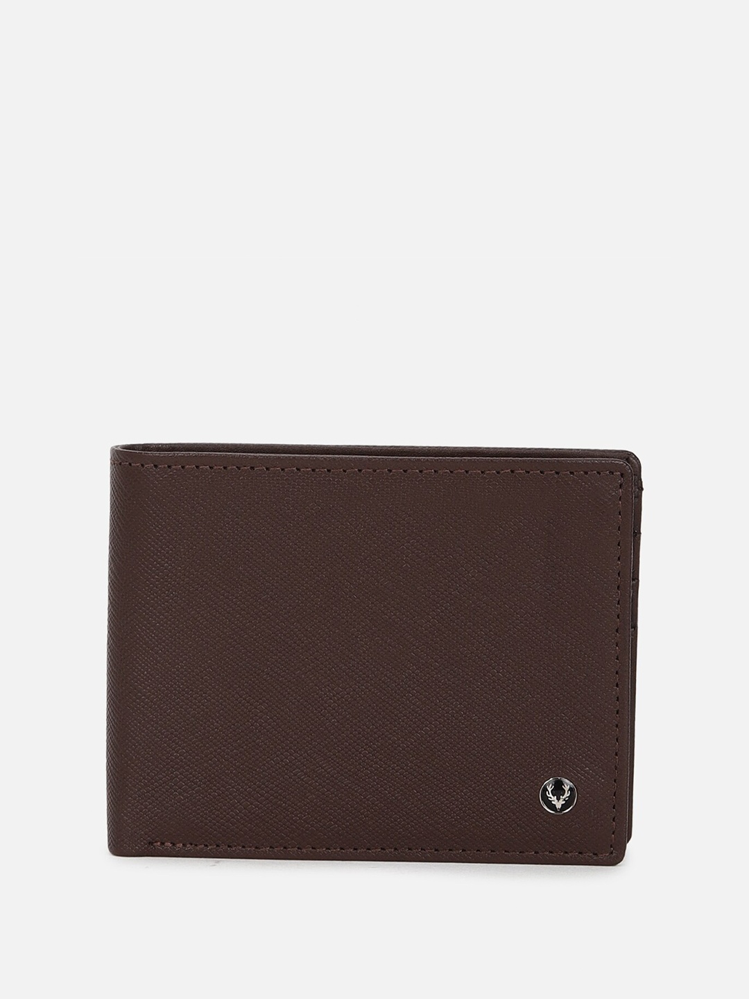 

Allen Solly Textured Leather Two Fold Wallet, Brown