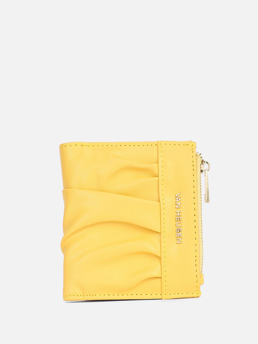 

Van Heusen Leather Two Fold Wallet, Yellow