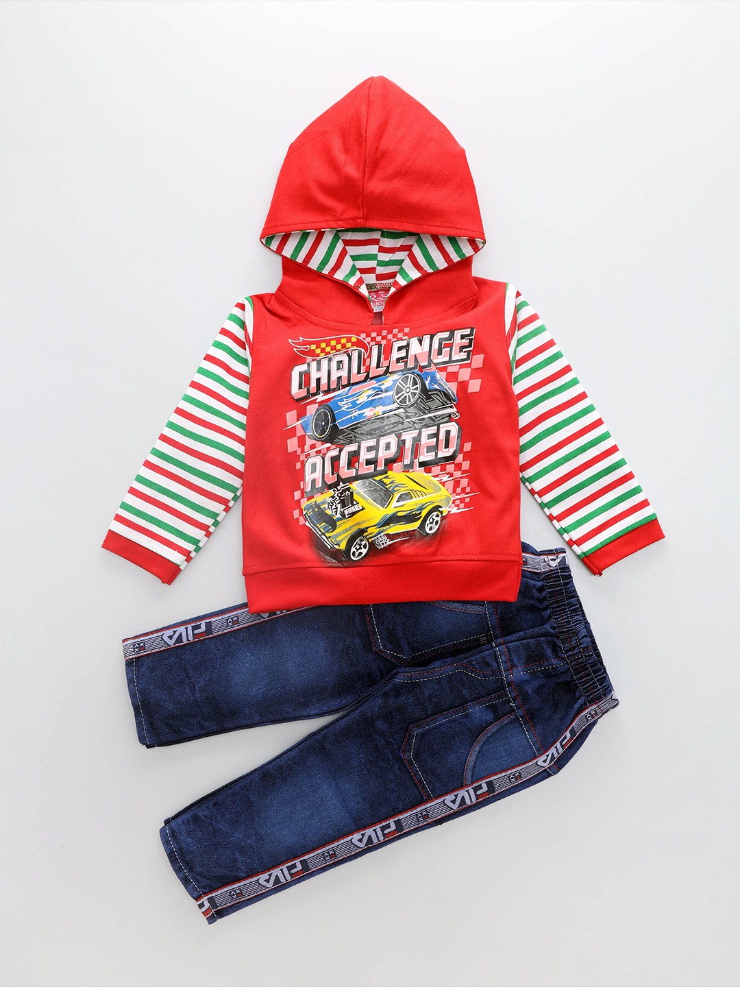 

BAESD Boys Printed Clothing Set, Red