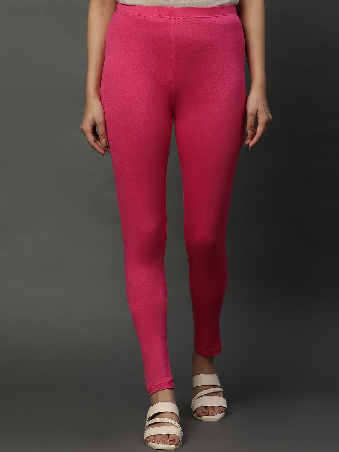 

AURELIA Ankle Length Leggings, Pink