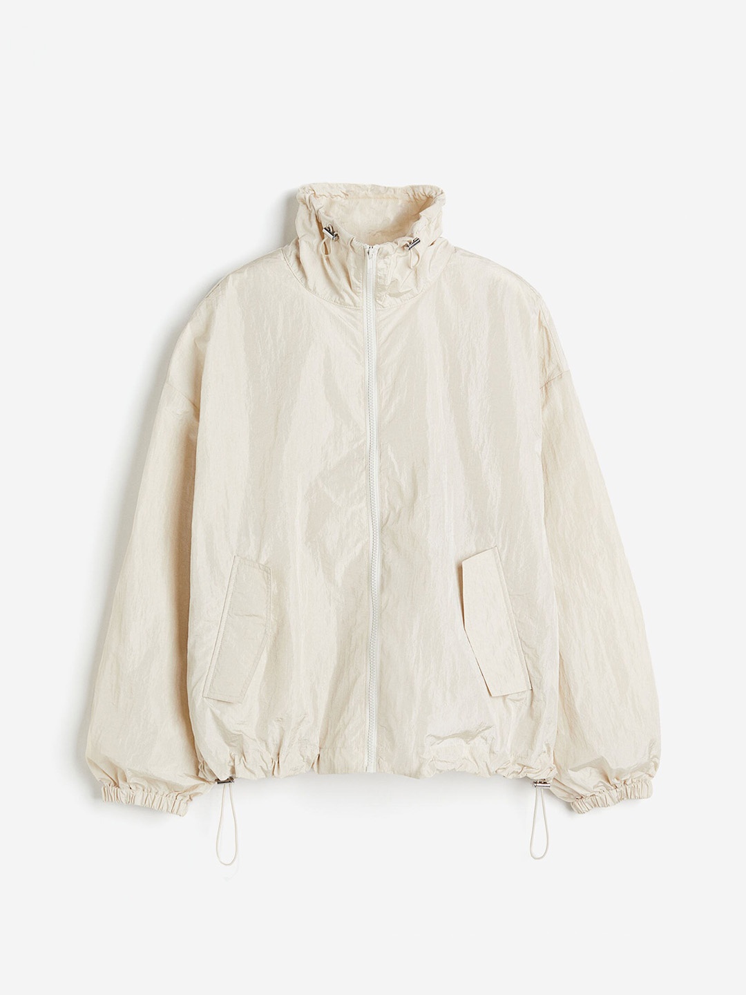 

H&M Women Parachute Bomber Jacket, Beige