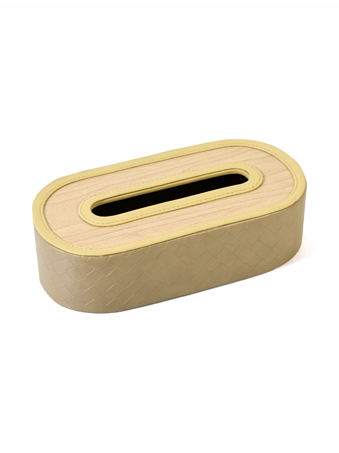

ICHKAN Beige Textured Vegan Leather Tissue Paper Holder