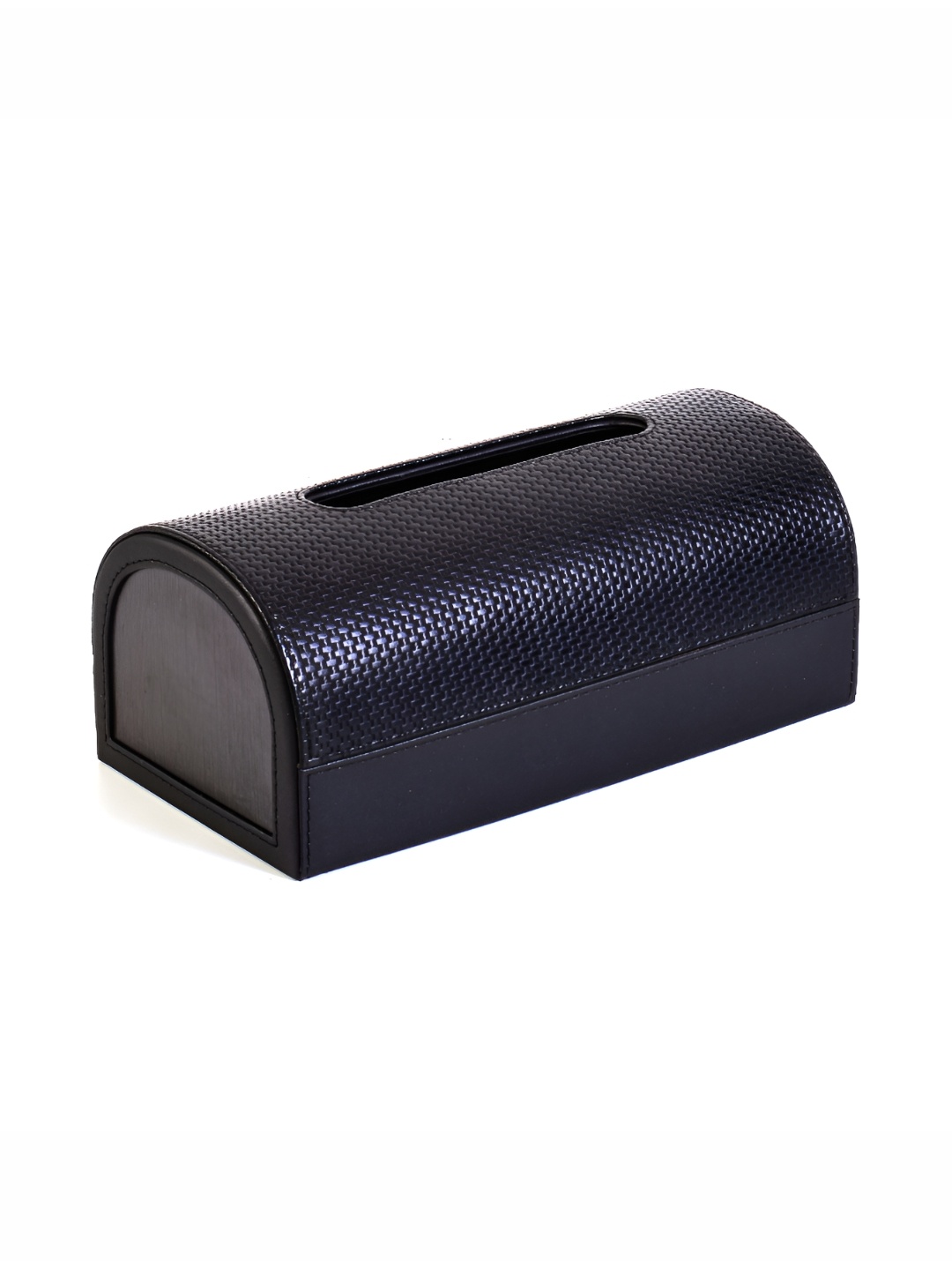 

ICHKAN Capsule Black Textured Vegan Leather Tissue Holder