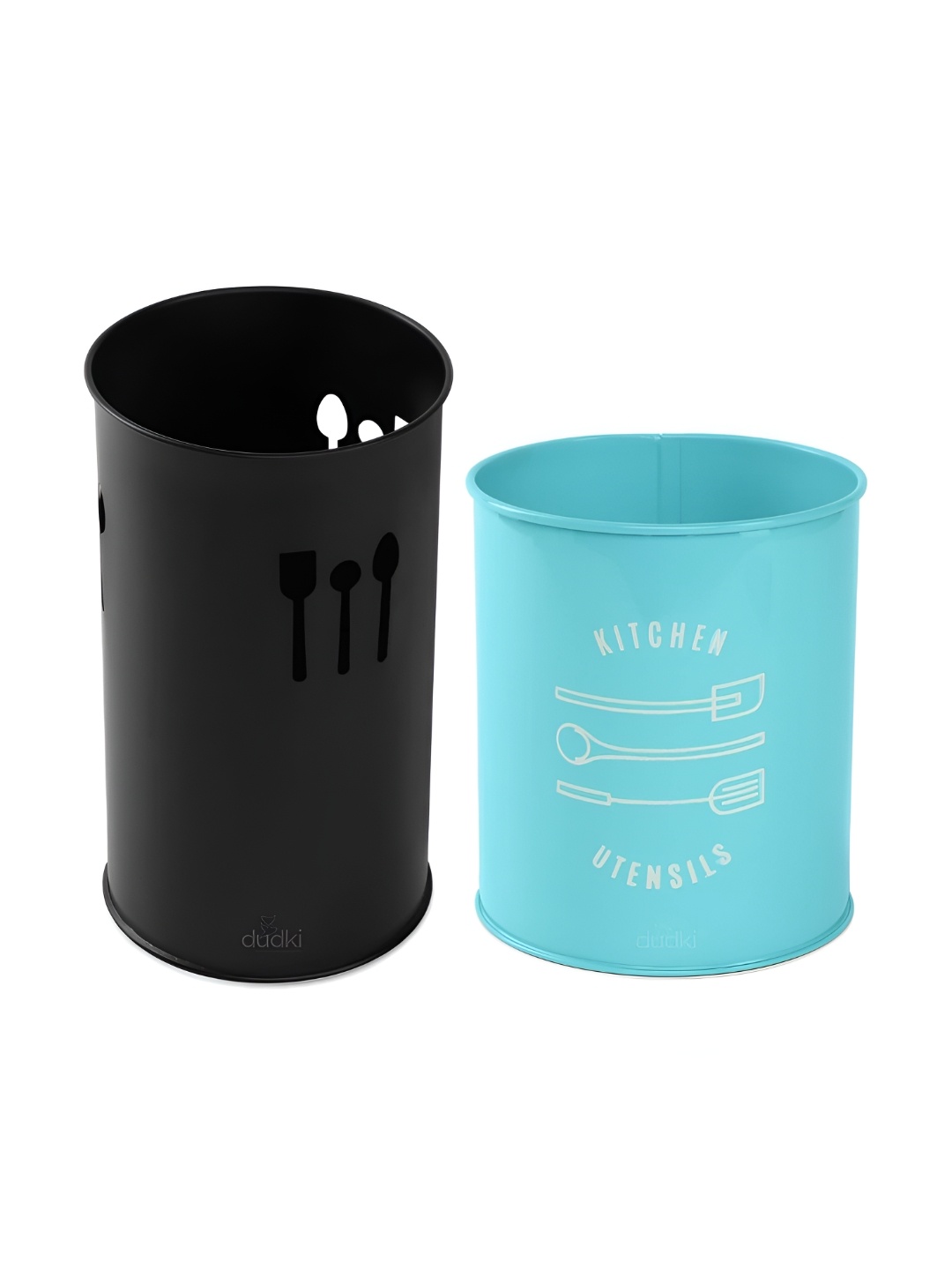 

dudki Black & Blue 2 Pieces Printed Cutlery Holders