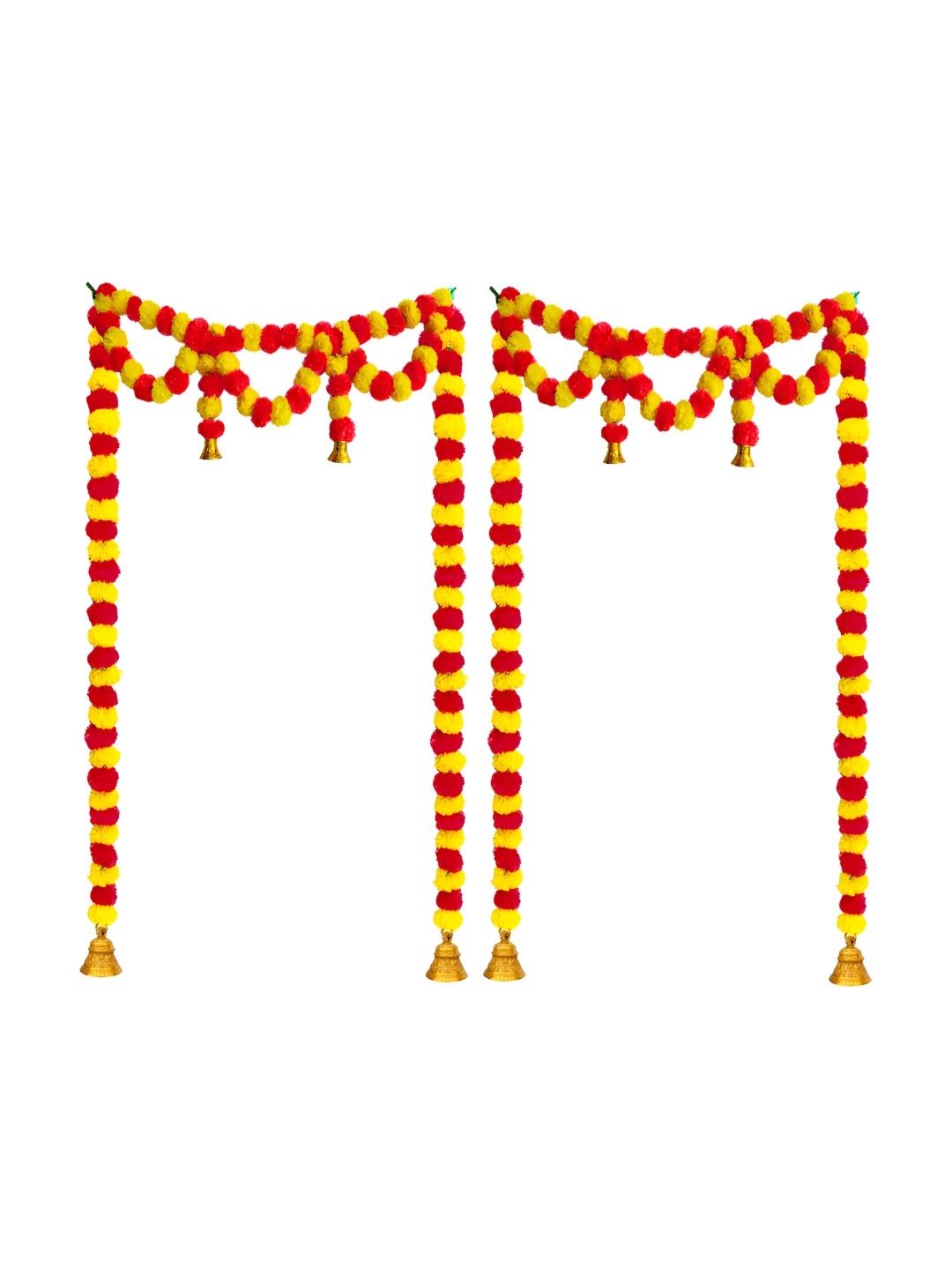 

iHandikart Orange & Yellow 2 Pieces Hanging Garlands