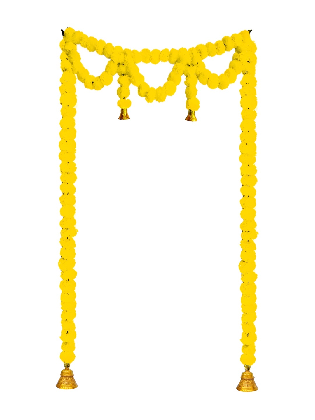 

iHandikart Yellow Hanging Marigold Artificial Flower