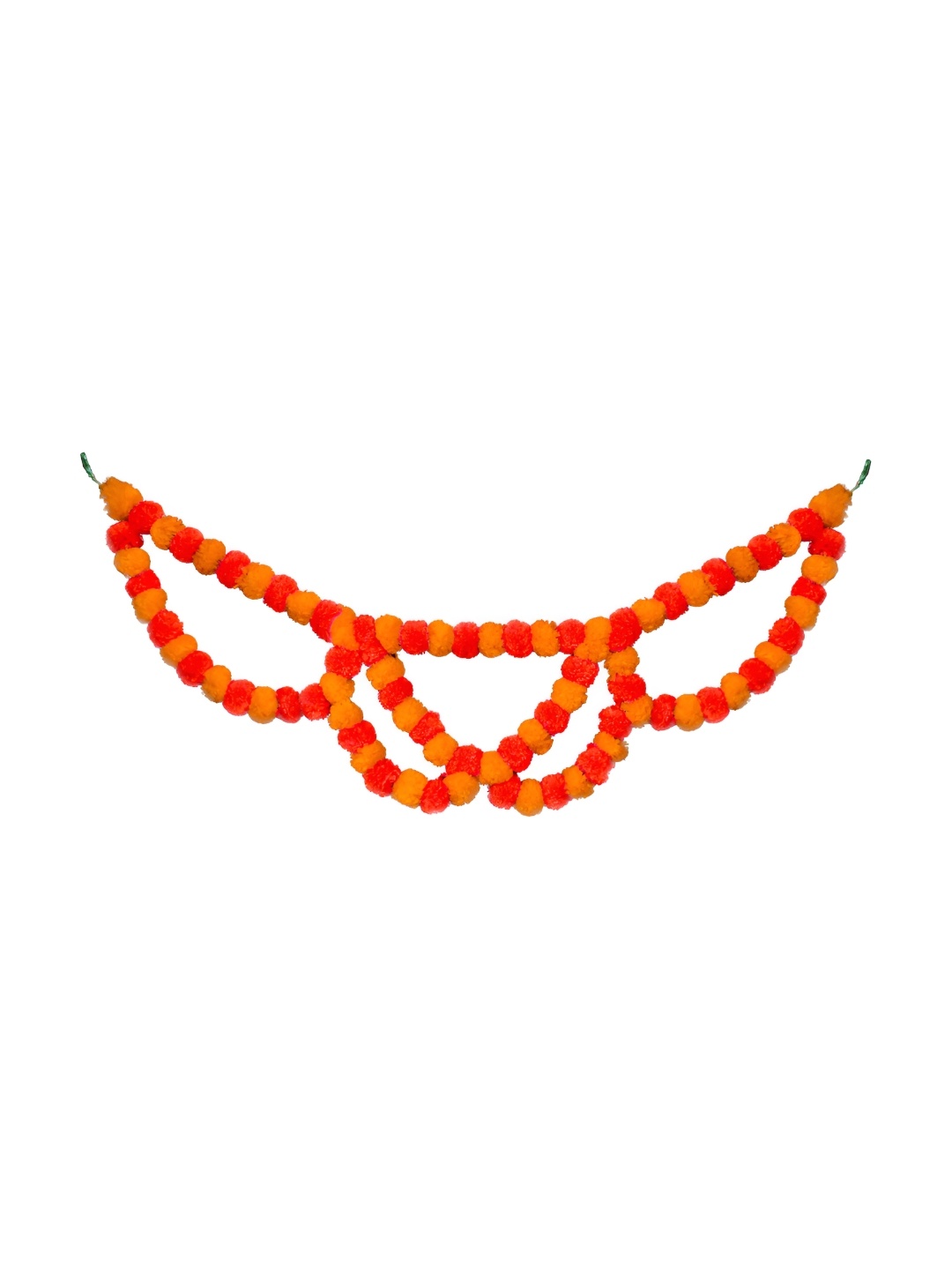 

iHandikart Orange 1 Pieces Hanging Marigold Artificial Flower