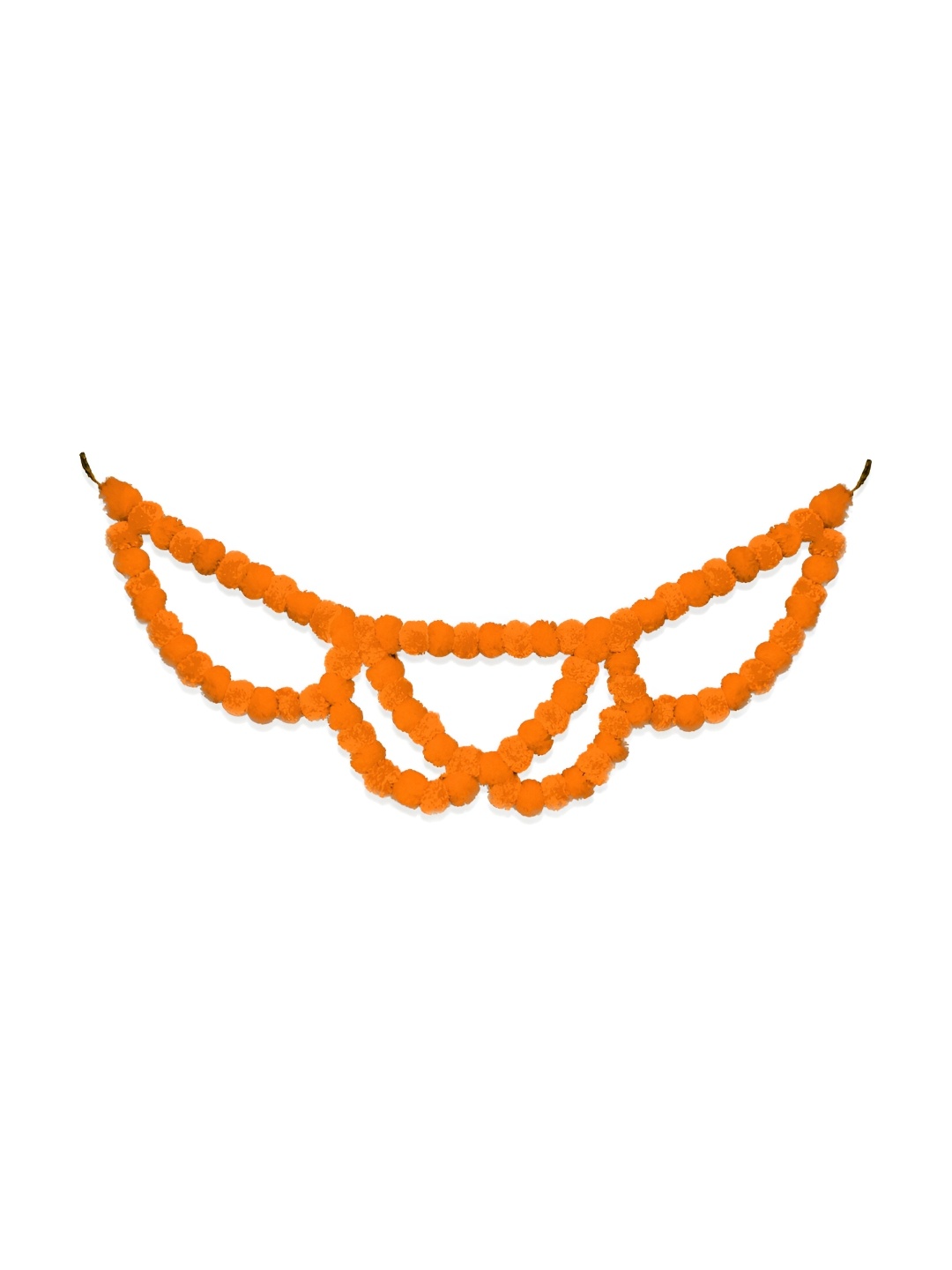 

iHandikart Orange Hanging Marigold Artificial Flower