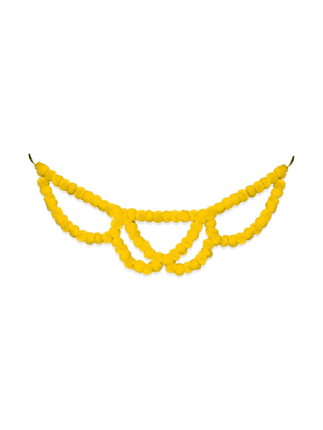 

iHandikart Yellow Hanging Marigold Artificial Flower
