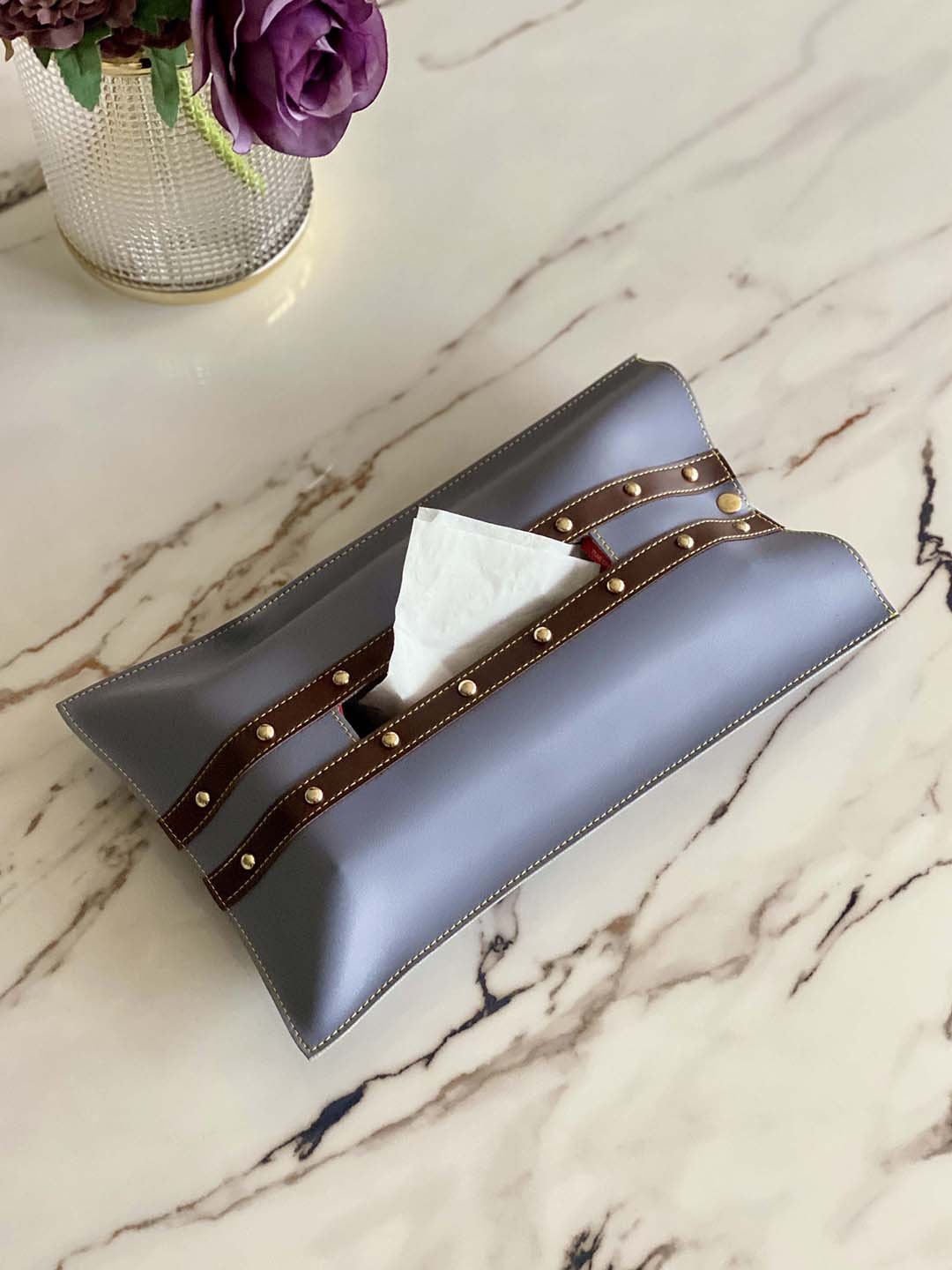 

Mason Home Grey & Brown Textured Tissue Cover