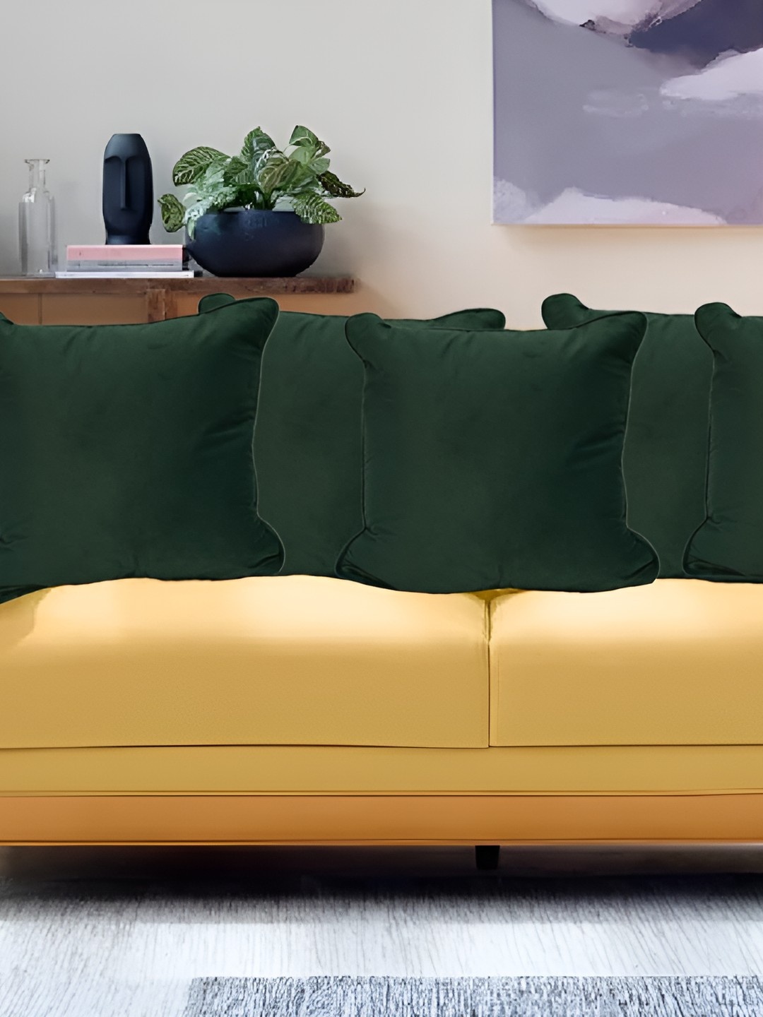 

CASA-NEST Green Square Reversible Cushion Cover