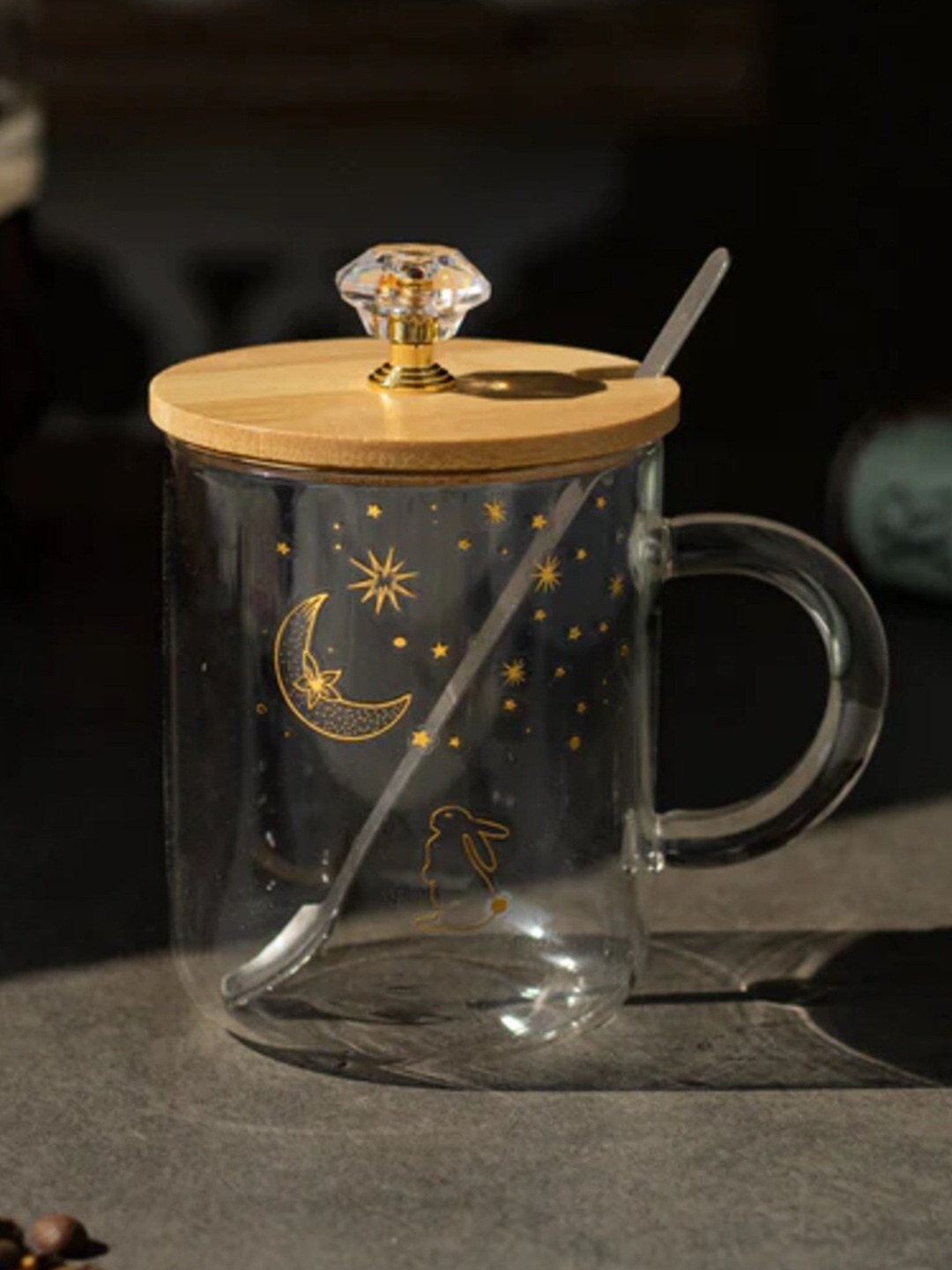 

THEDECORKART Multicoloured Solid Ceramic Fashion Set of Cups and Mugs, Transparent