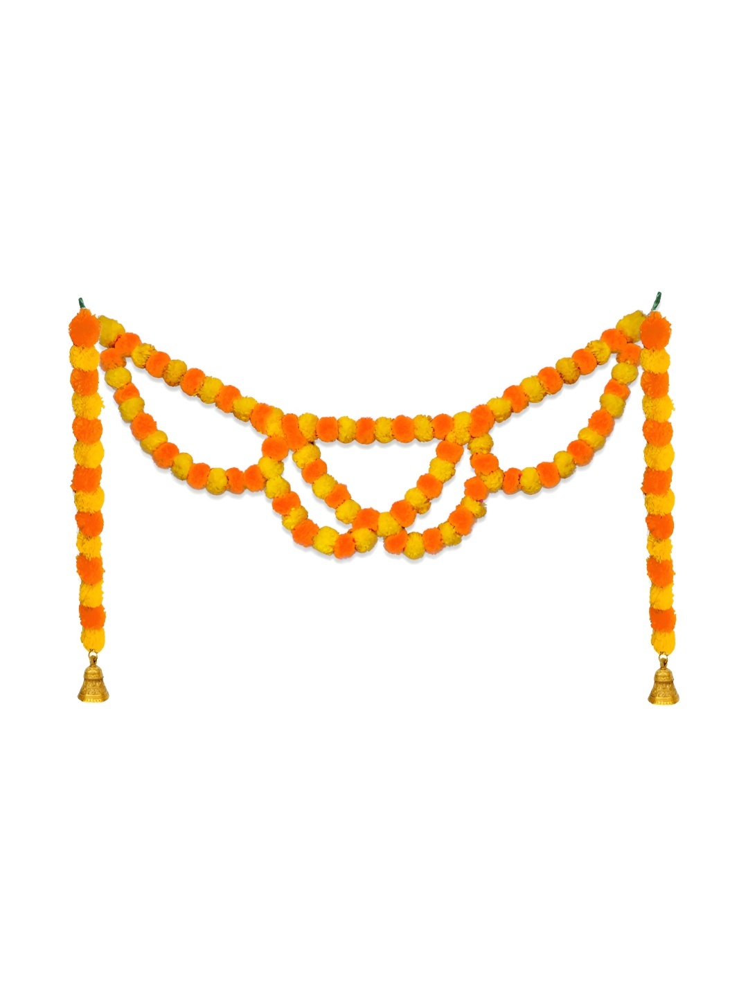 

iHandikart Yellow Hanging Marigold Garland Artificial Flower