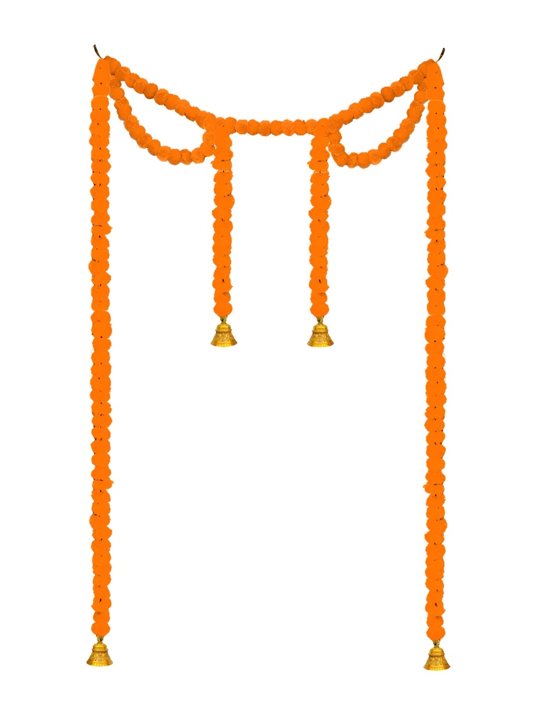

iHandikart Orange Hanging Marigold Garland Artificial Flower