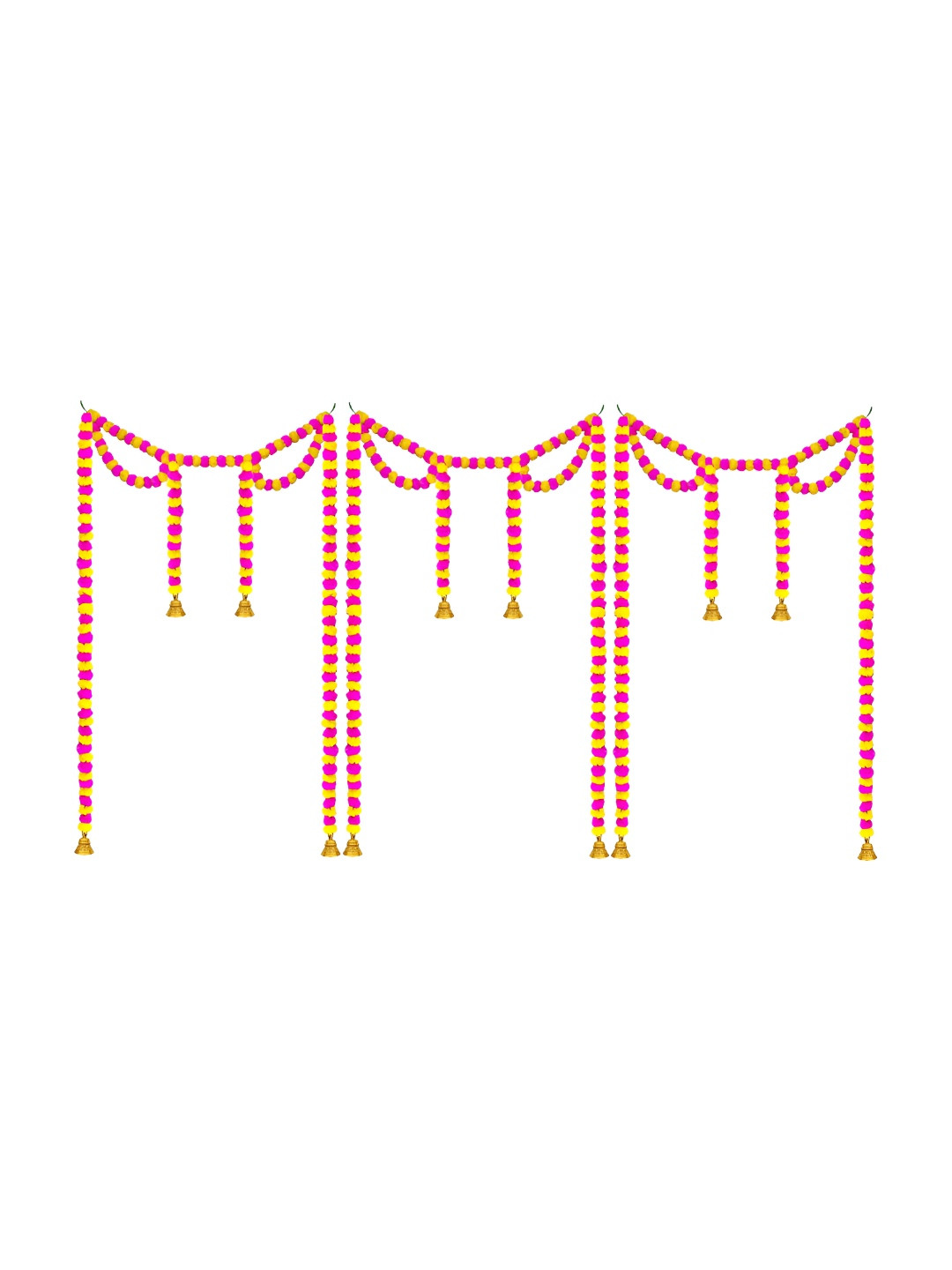 

iHandikart Yellow 3 Pieces Wall Hanging