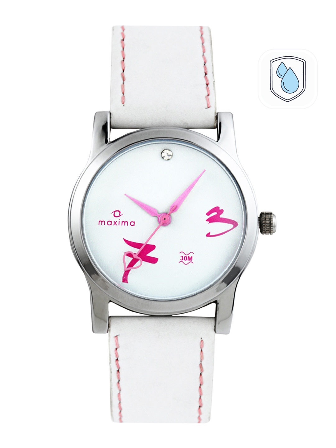 

Maxima Women White Dial Watch