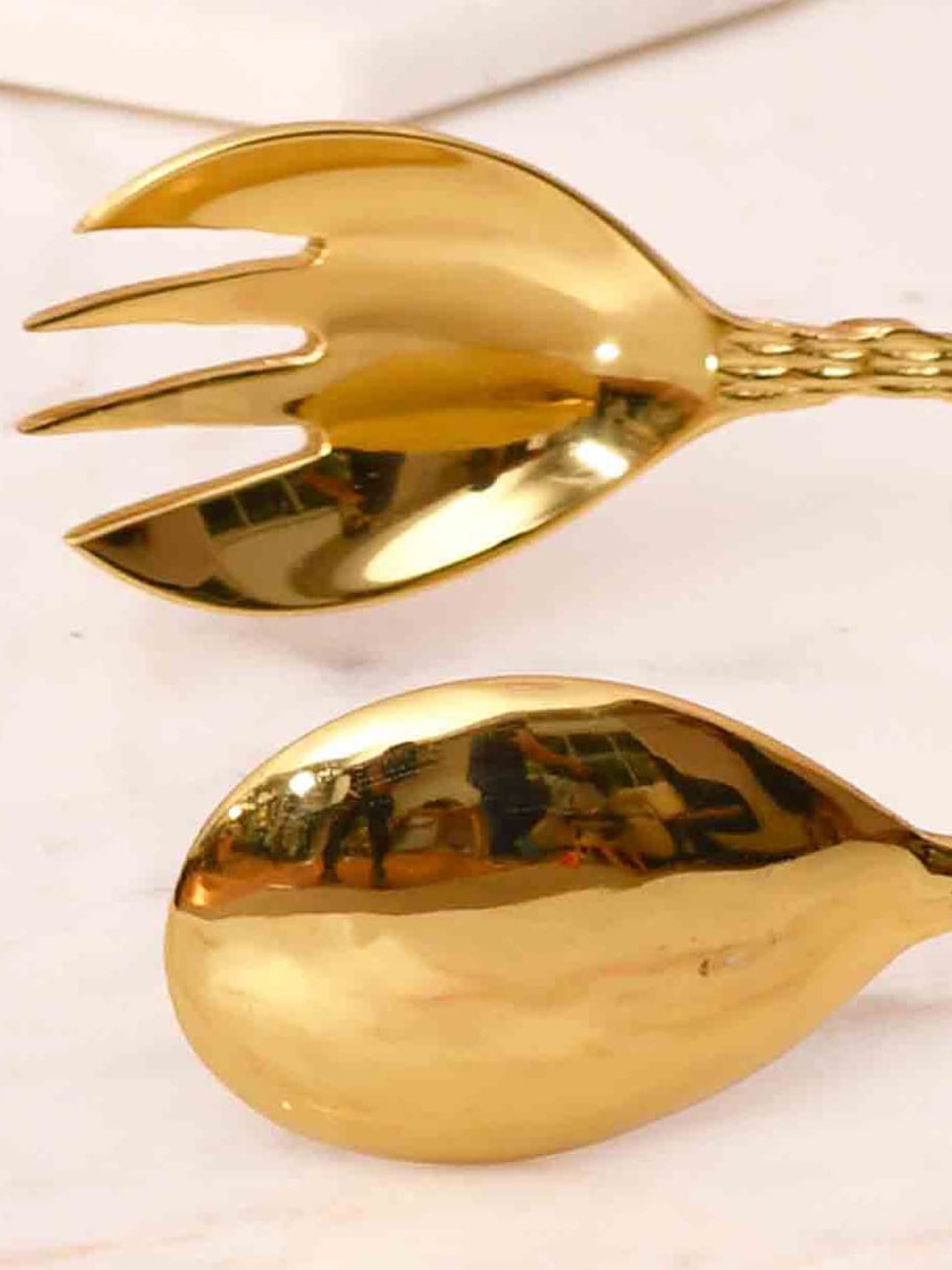 

Mason Home Golden 1 Piece Metal Tong, Gold