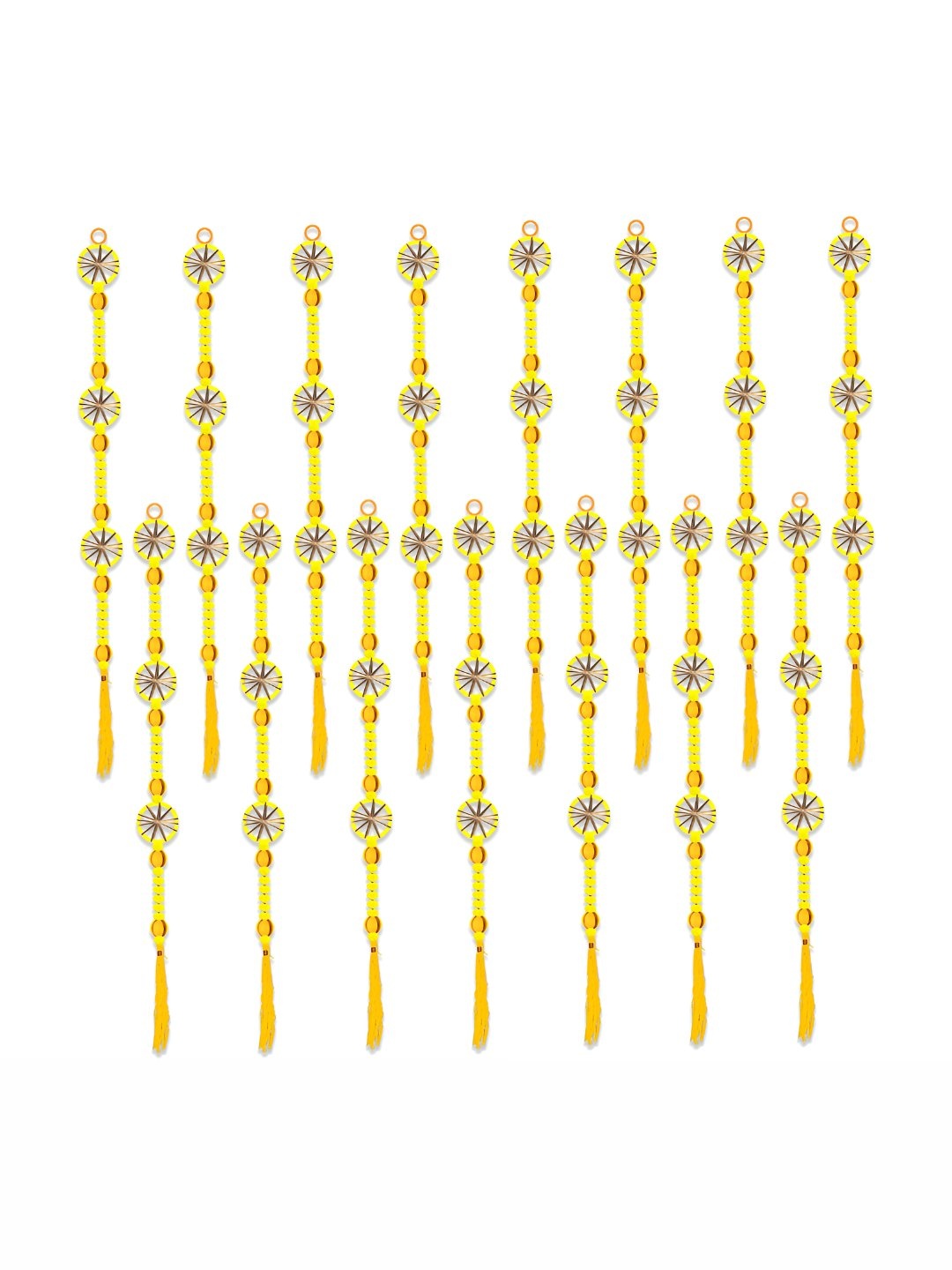 

iHandikart Yellow 15 Pieces Decorative Hangings Wall Decor