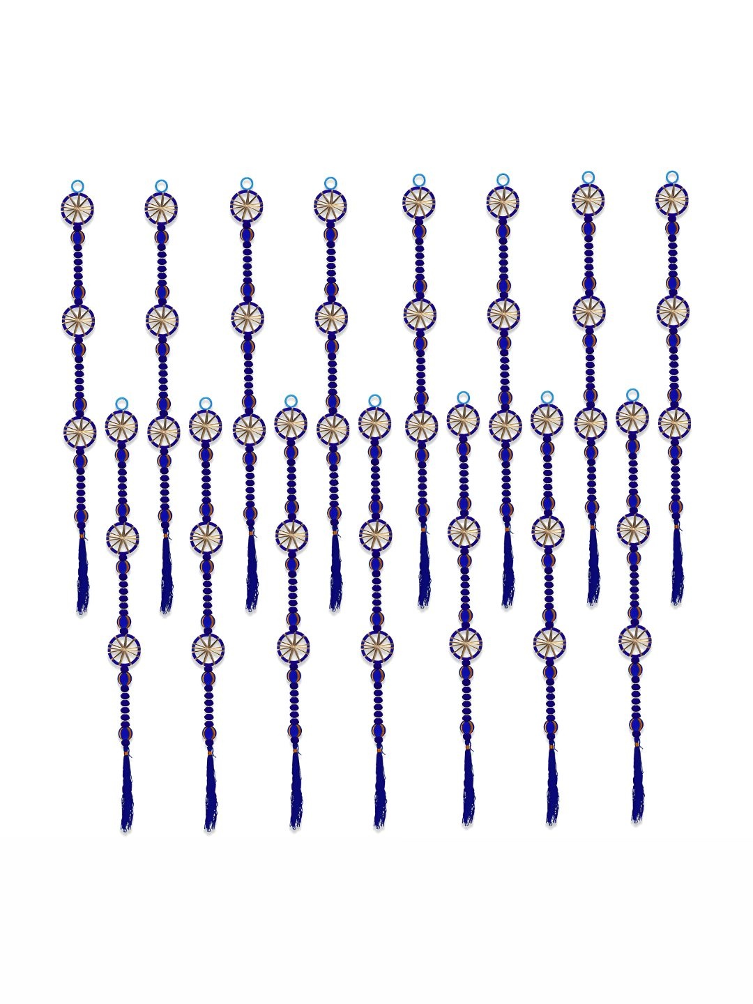 

iHandikart Blue 15 Pieces Artificial Hanging Latkan